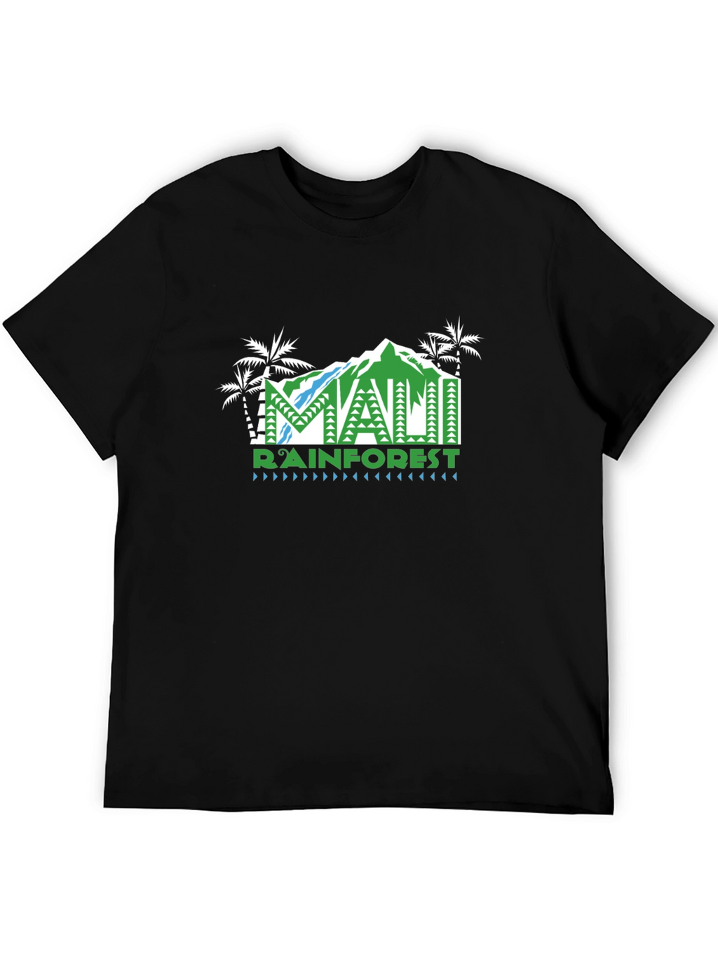 Maui Rainforest Graphic T-Shirt - Black