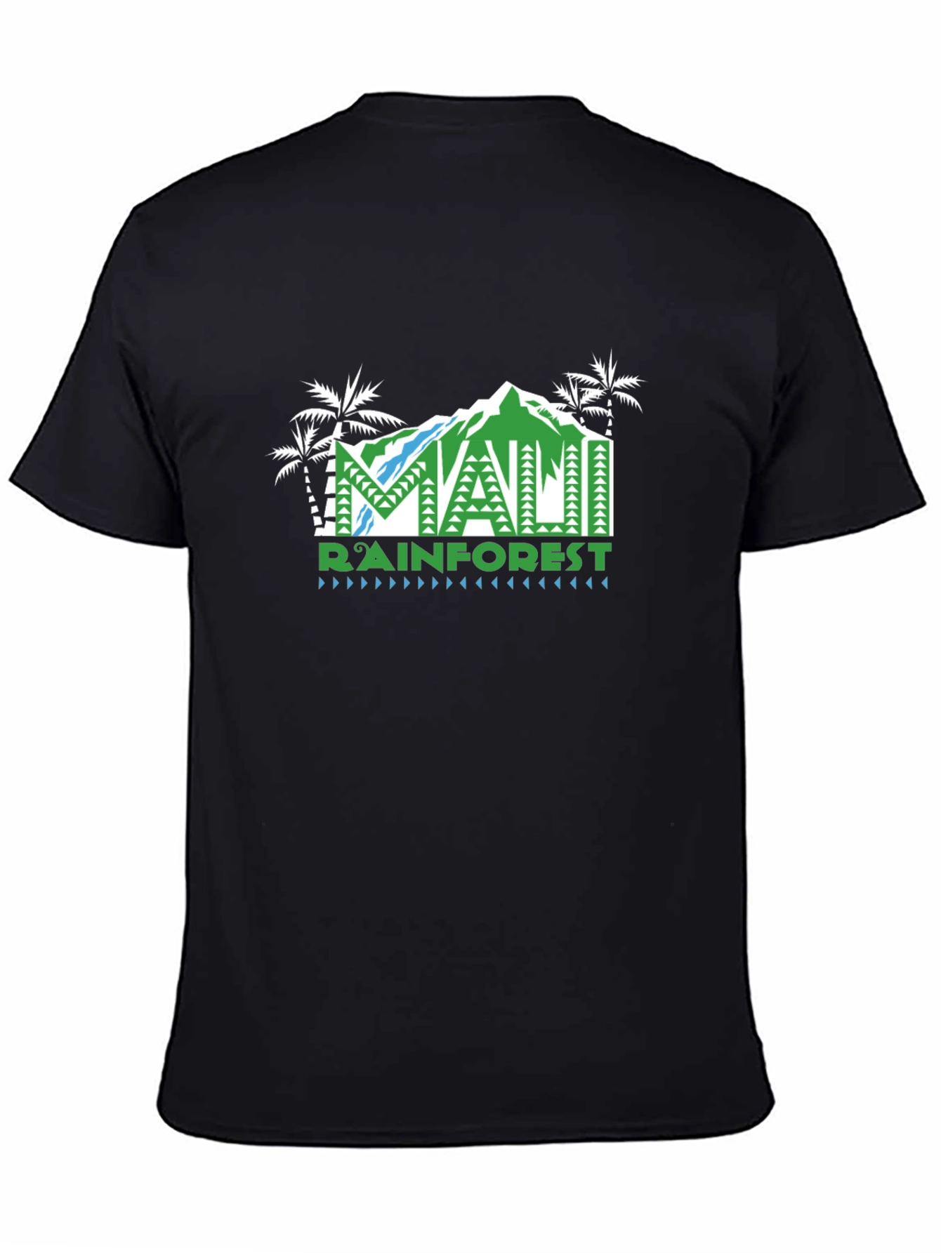 Maui Rainforest Graphic T-Shirt - Black