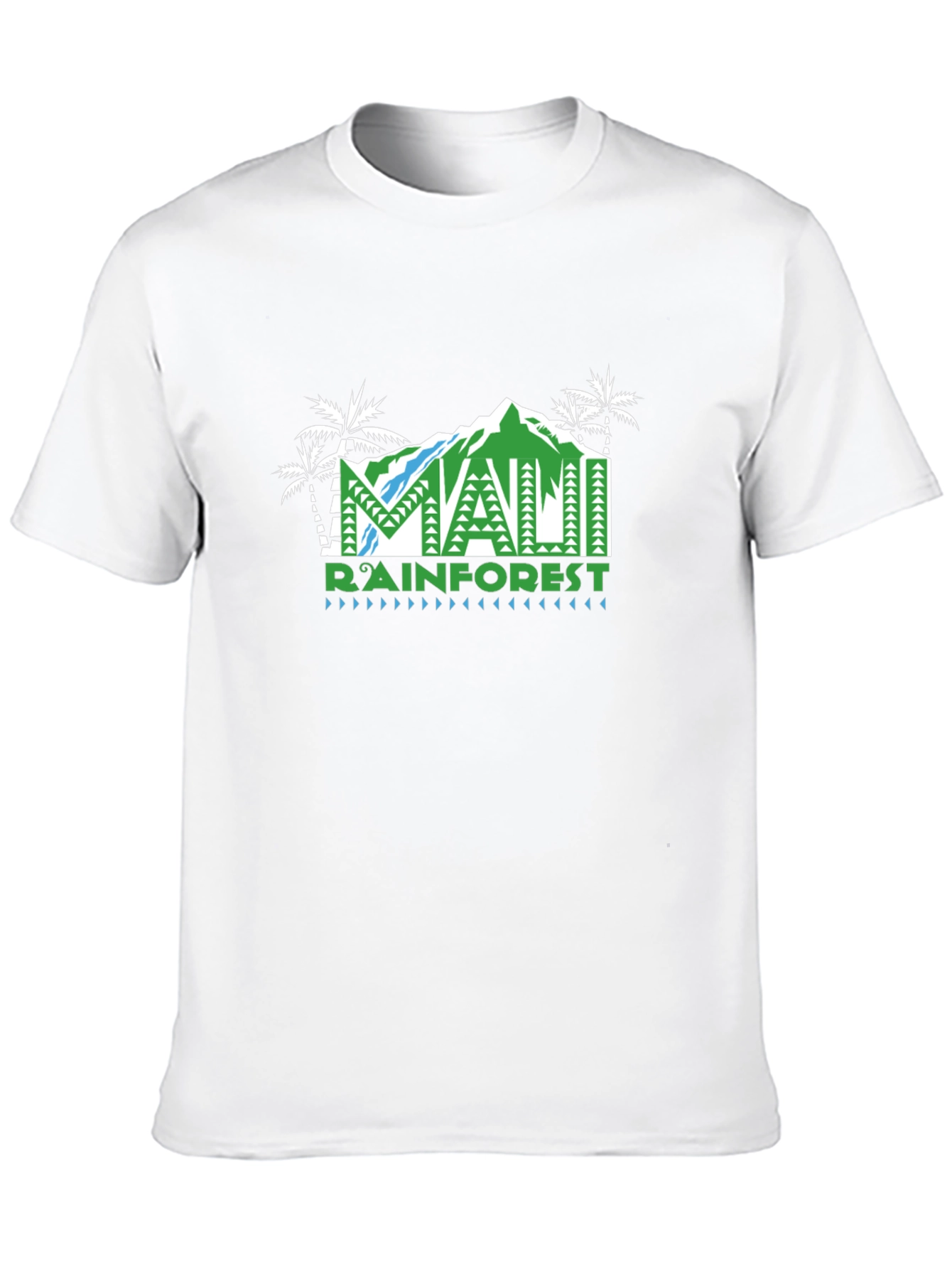 Maui Rainforest Graphic T-Shirt - Black