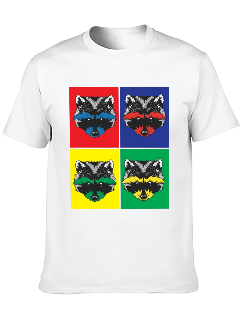 Pop Art Raccoon T-Shirt | Quirky Graphic Tee