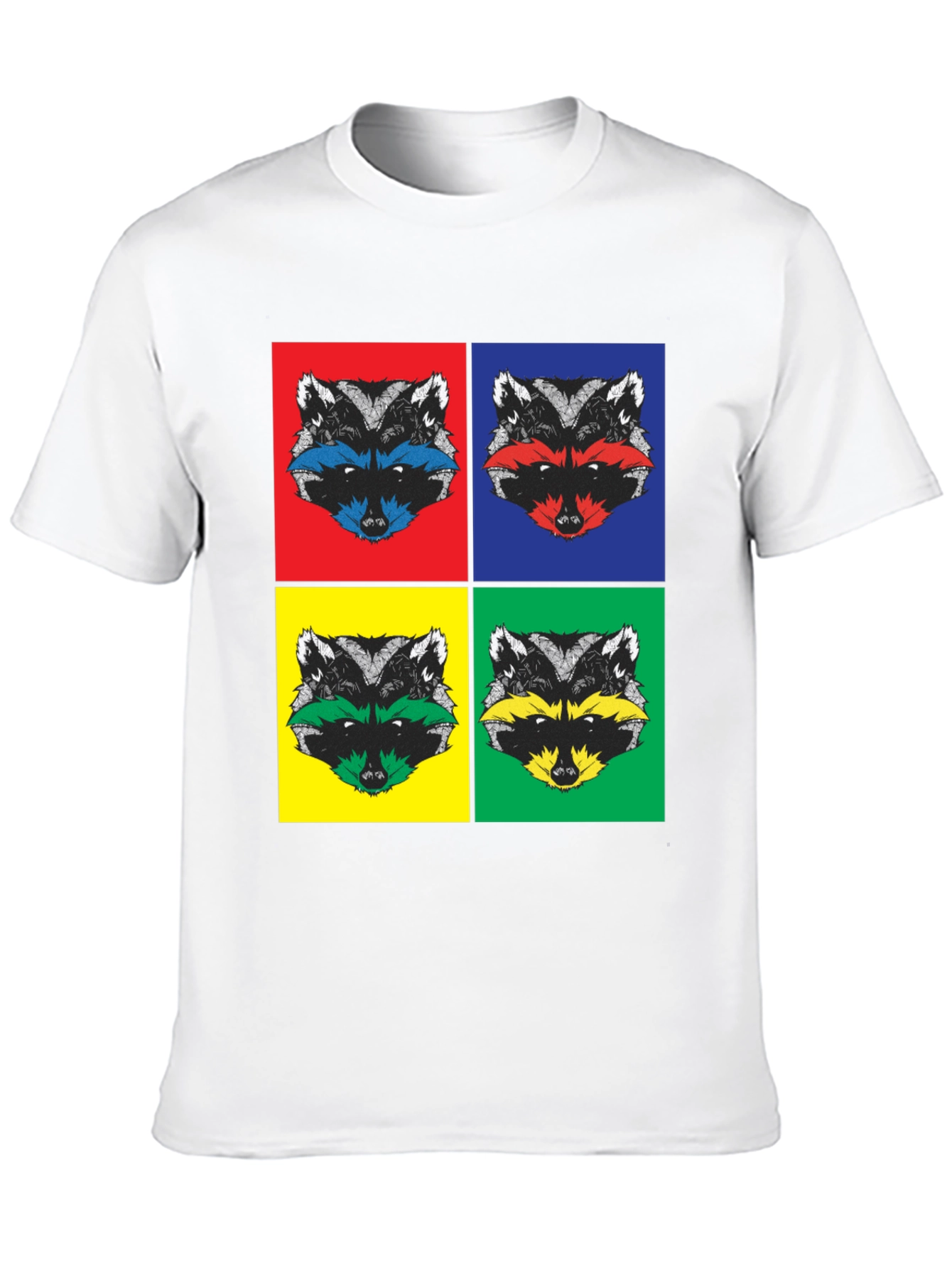 Pop Art Raccoon T-Shirt | Quirky Graphic Tee