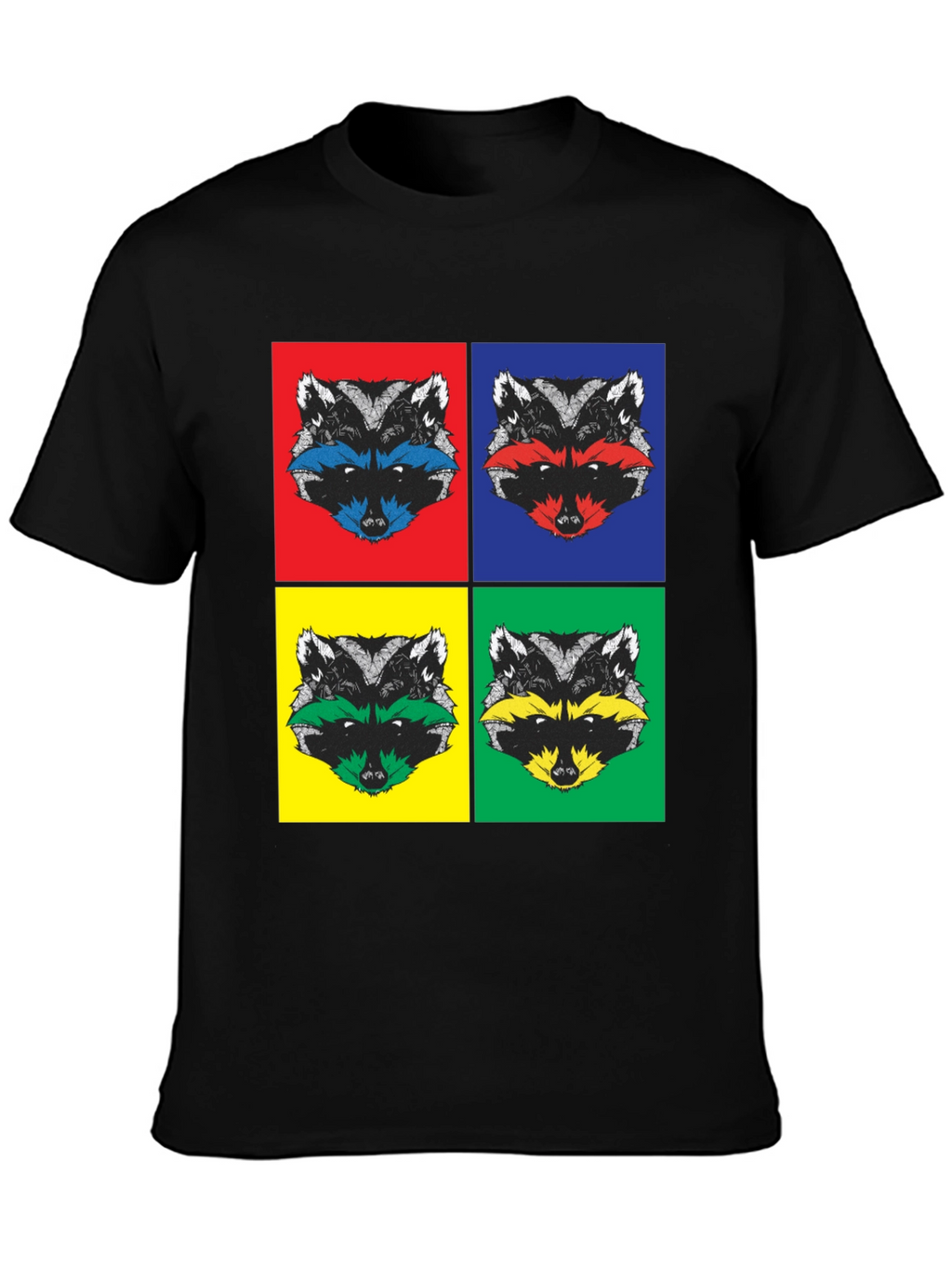 Pop Art Raccoon T-Shirt | Quirky Graphic Tee