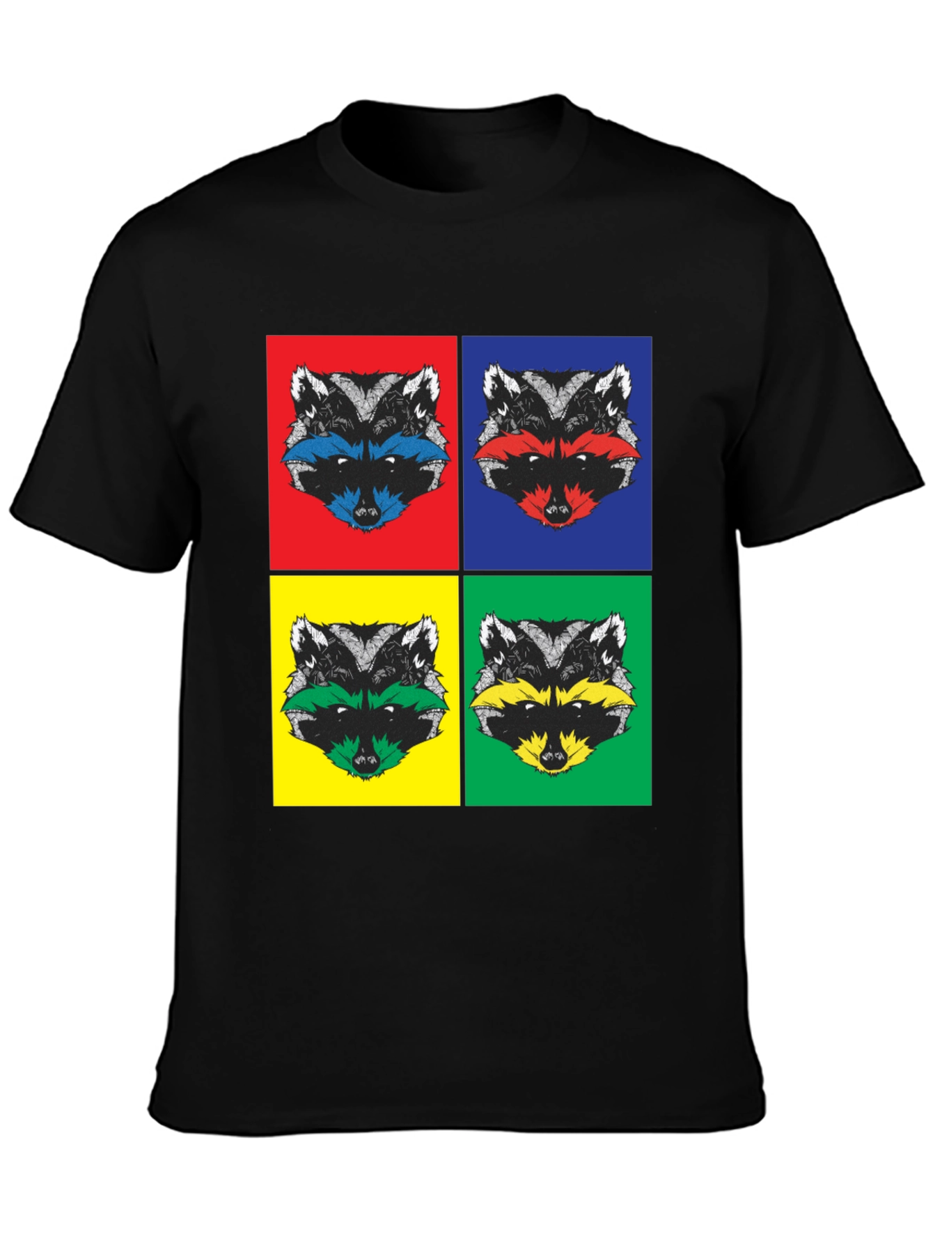 Pop Art Raccoon T-Shirt | Quirky Graphic Tee
