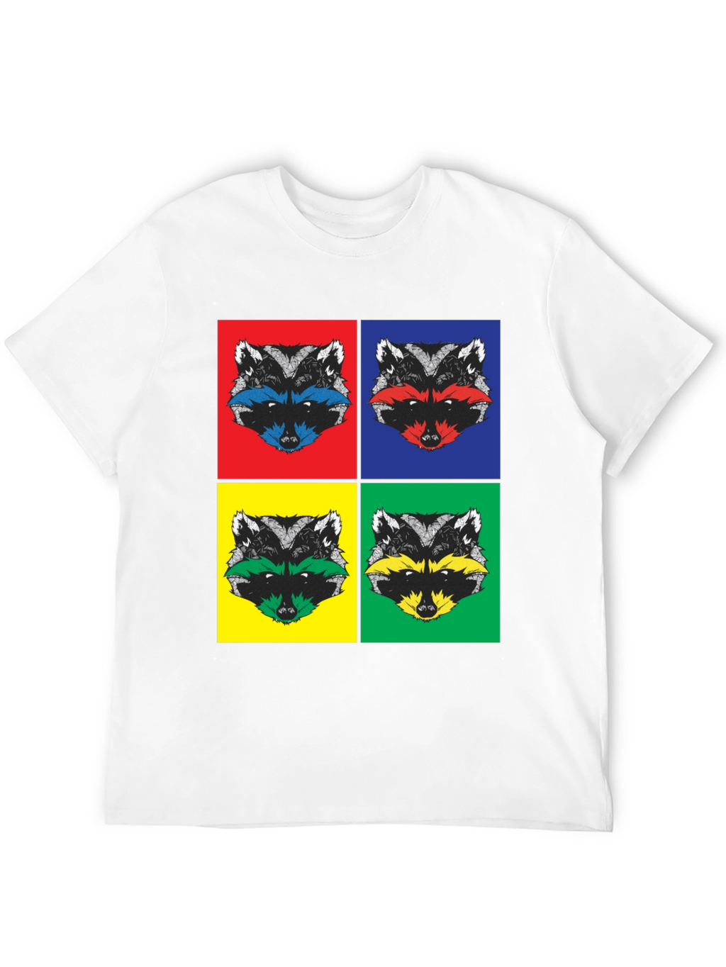 Pop Art Raccoon T-Shirt | Quirky Graphic Tee