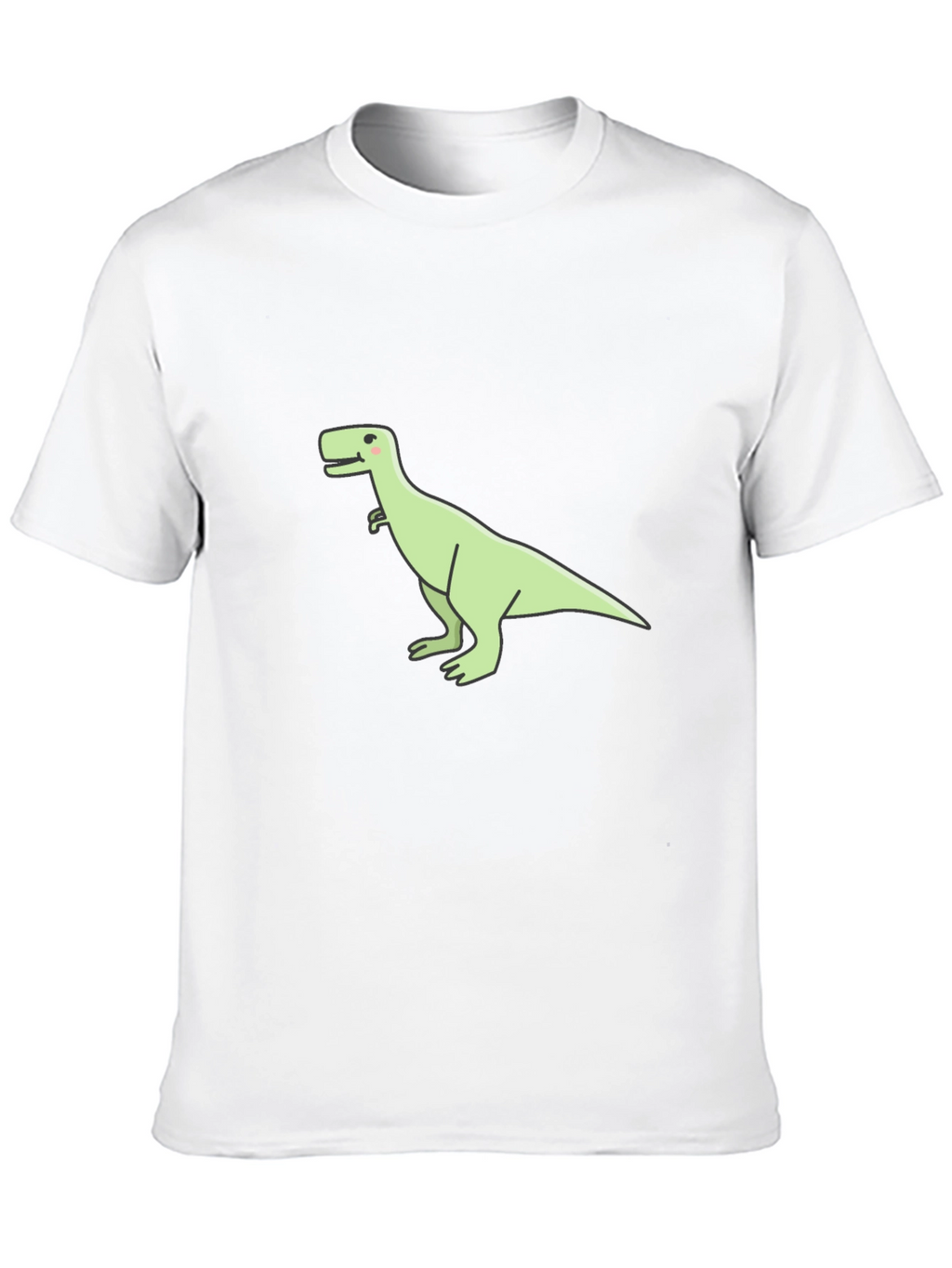 Dinosaur Graphic Tee - Casual Black T-Shirt