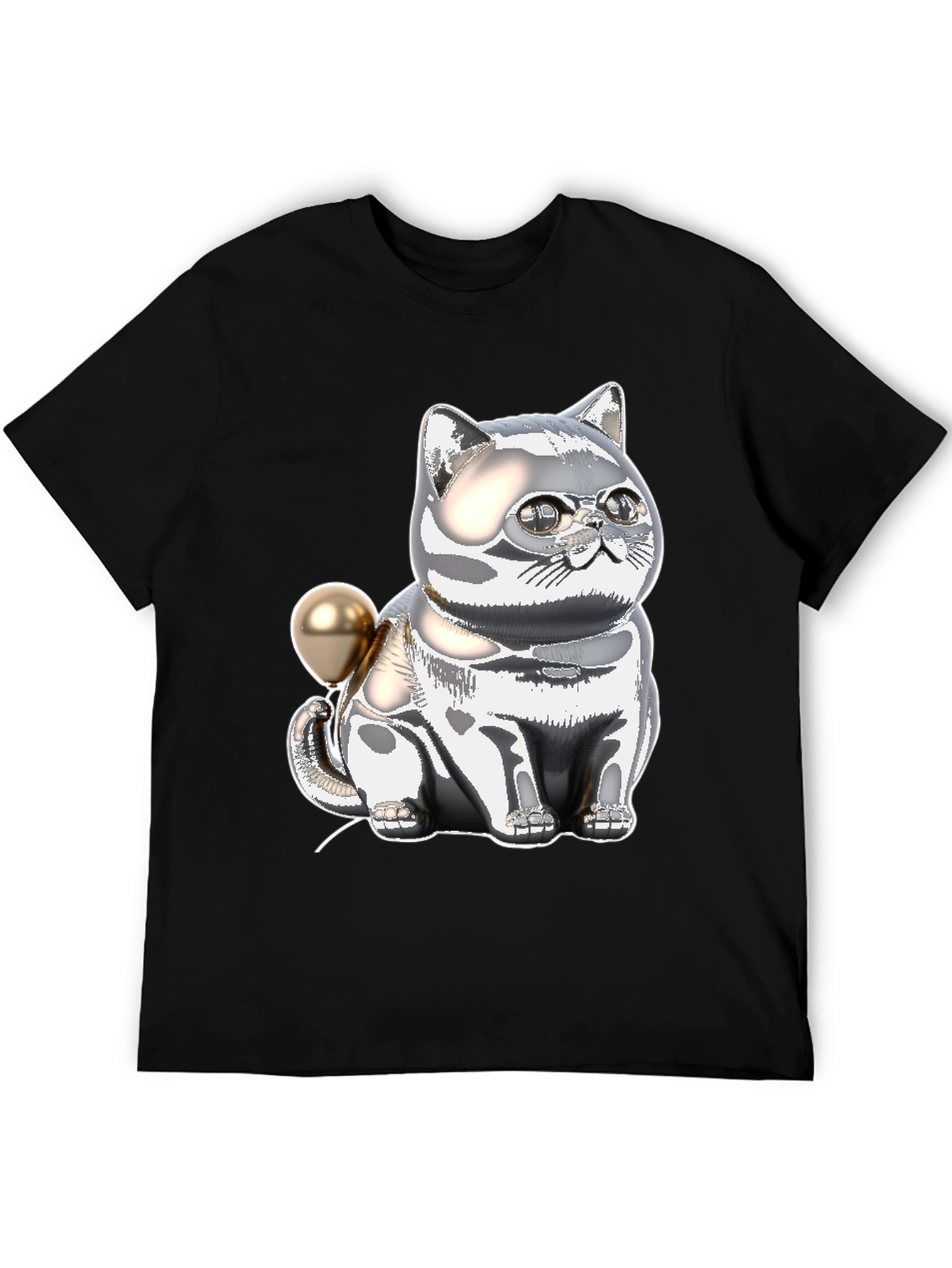 Chrome Cat Balloon T-Shirt