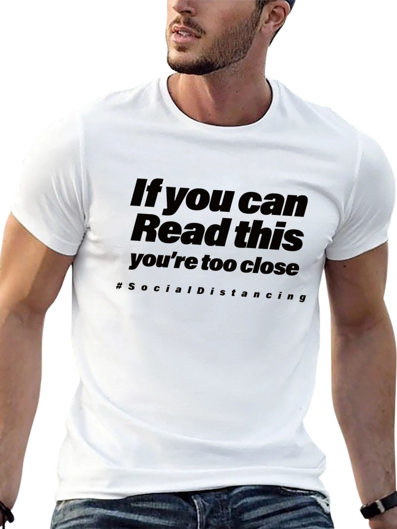 Social Distancing Graphic Tee - Black