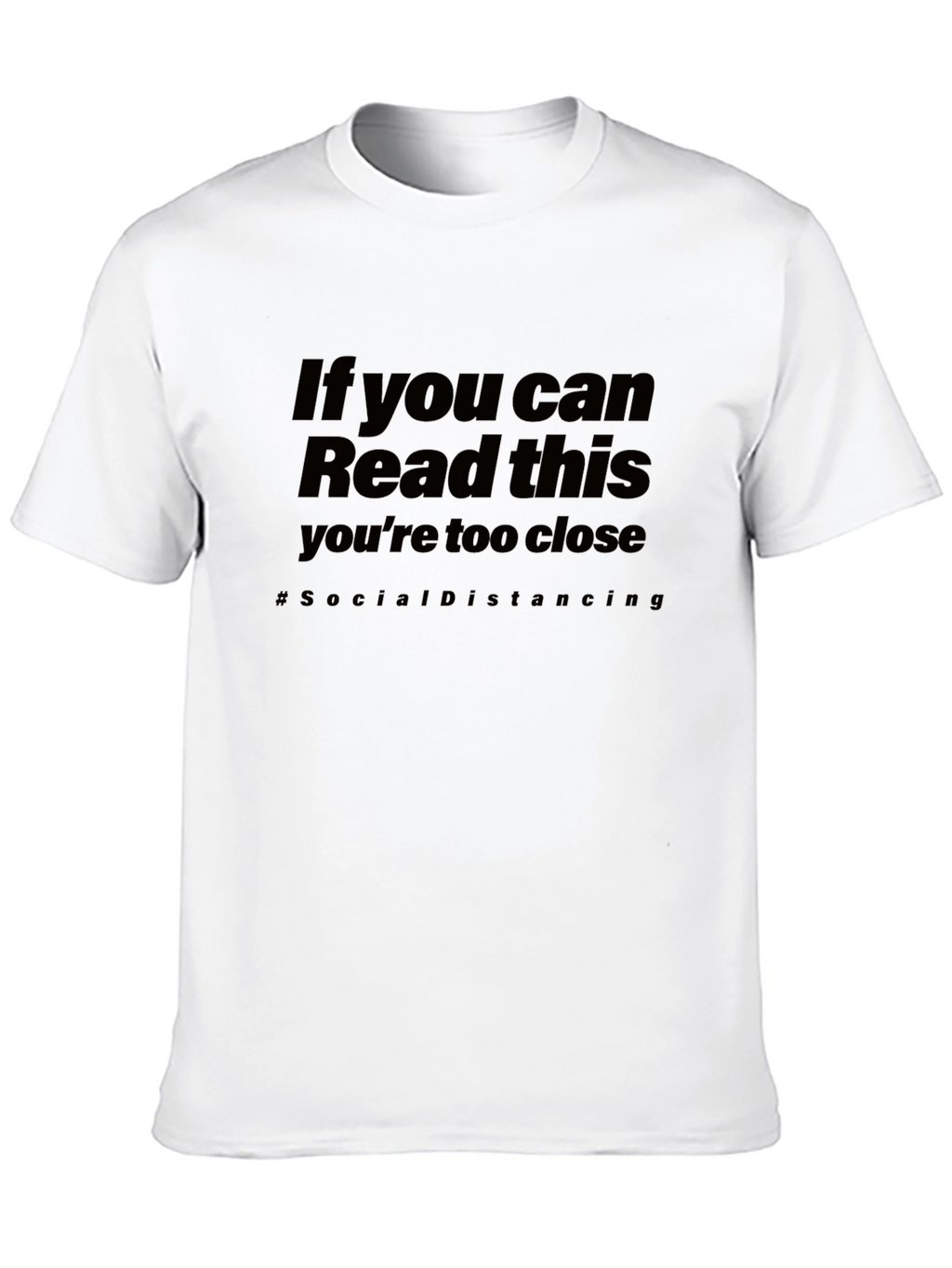Social Distancing Graphic Tee - Black
