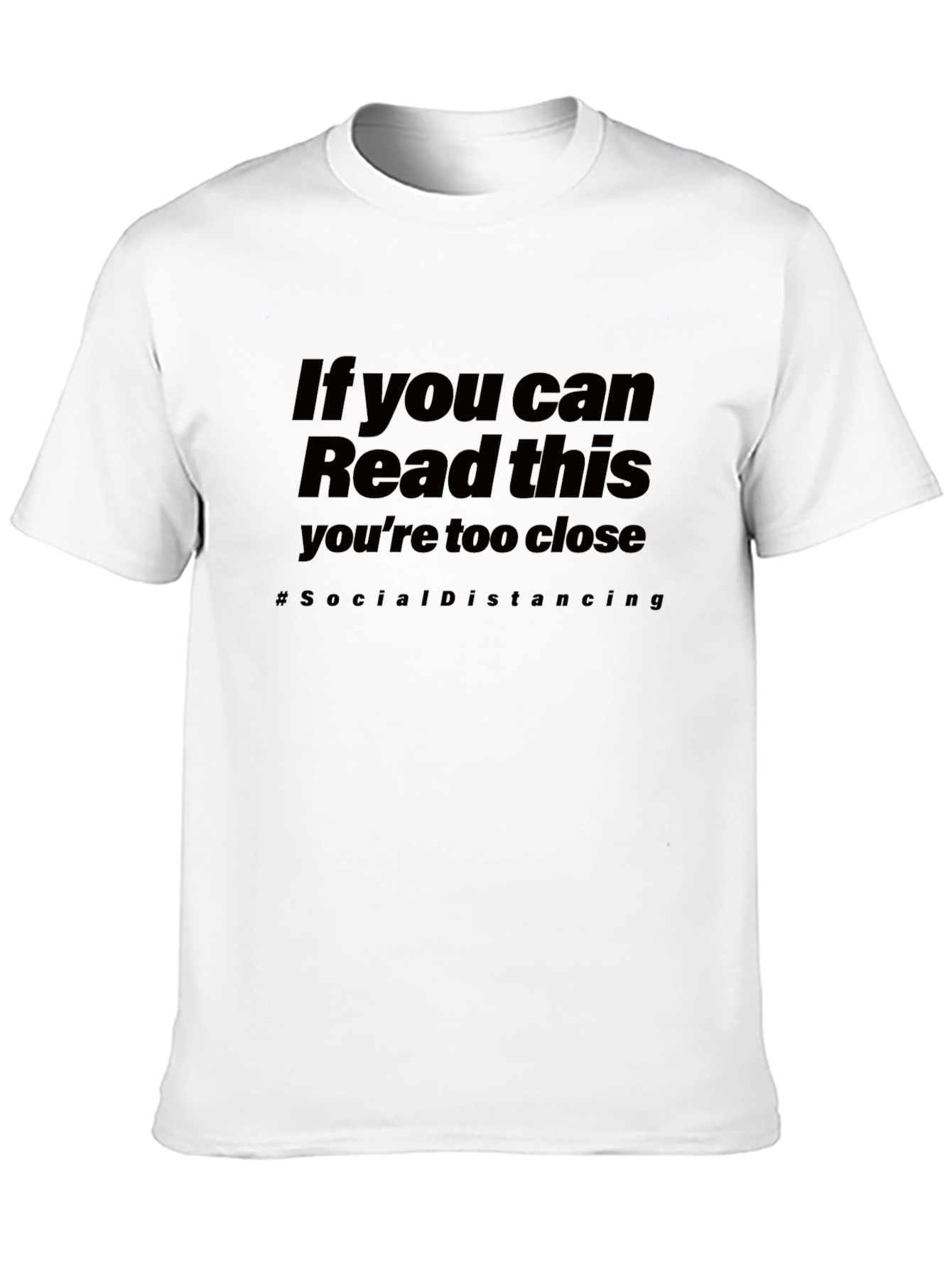 Social Distancing Graphic Tee - Black