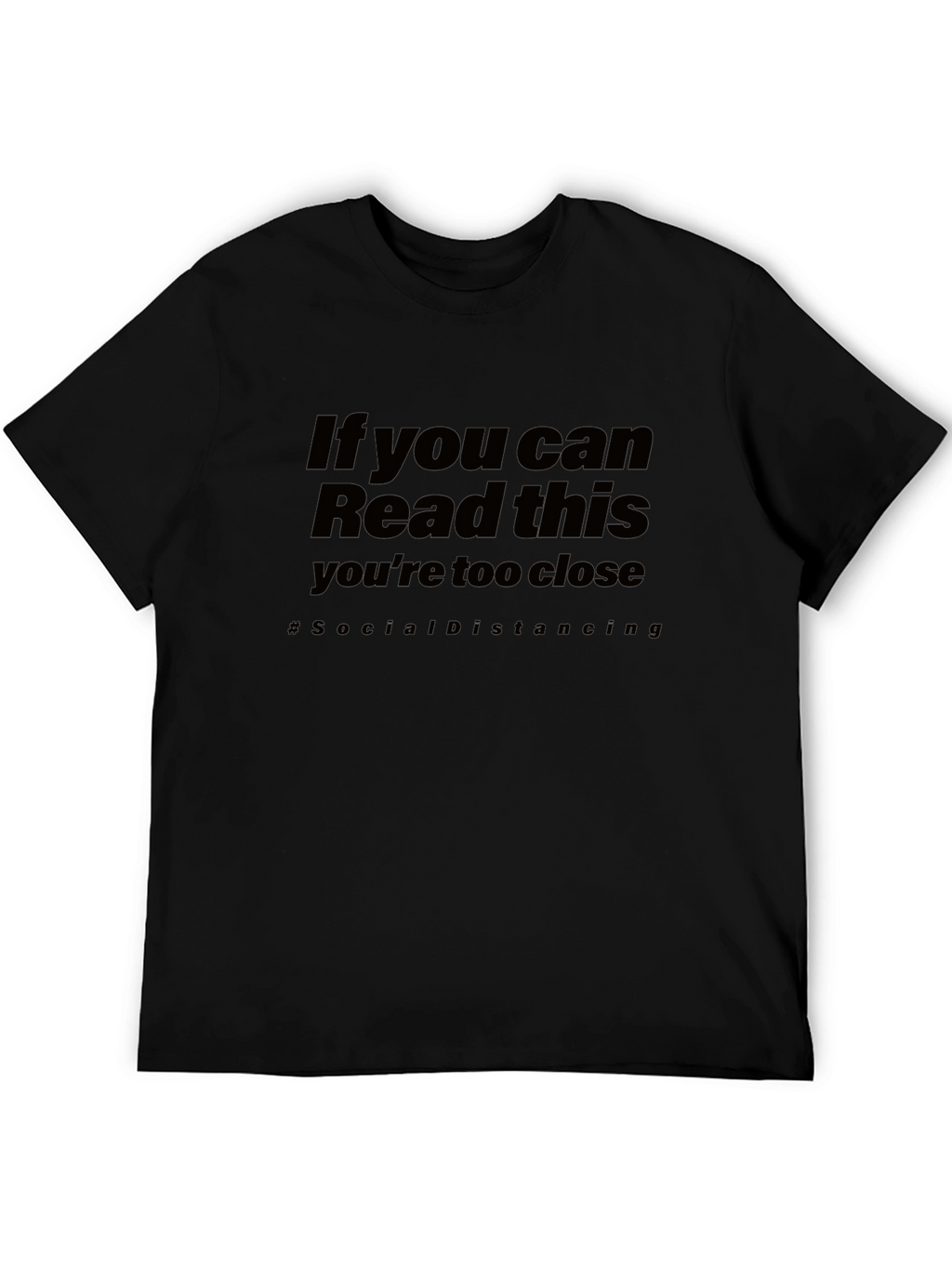 Social Distancing Graphic Tee - Black