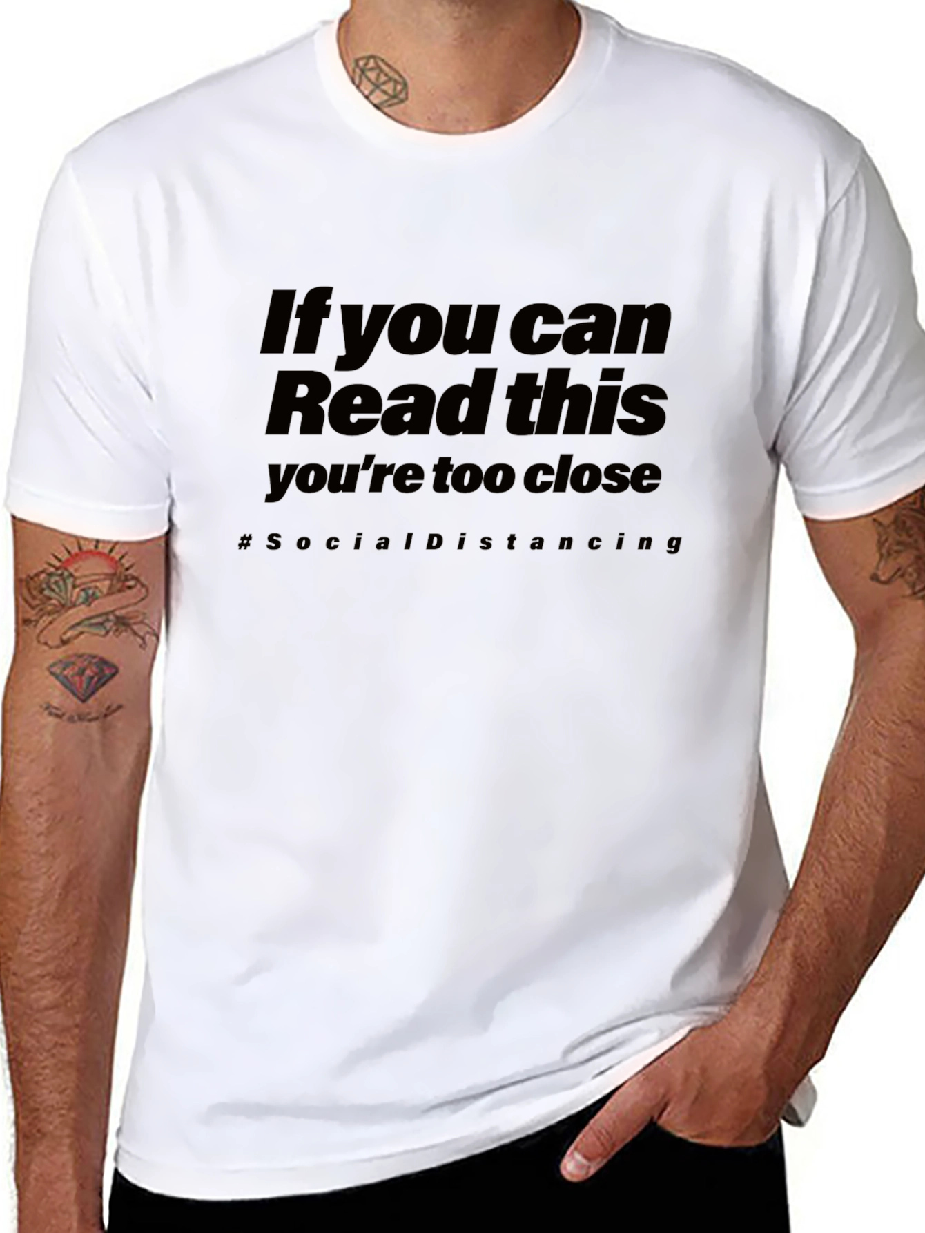 Social Distancing Graphic Tee - Black