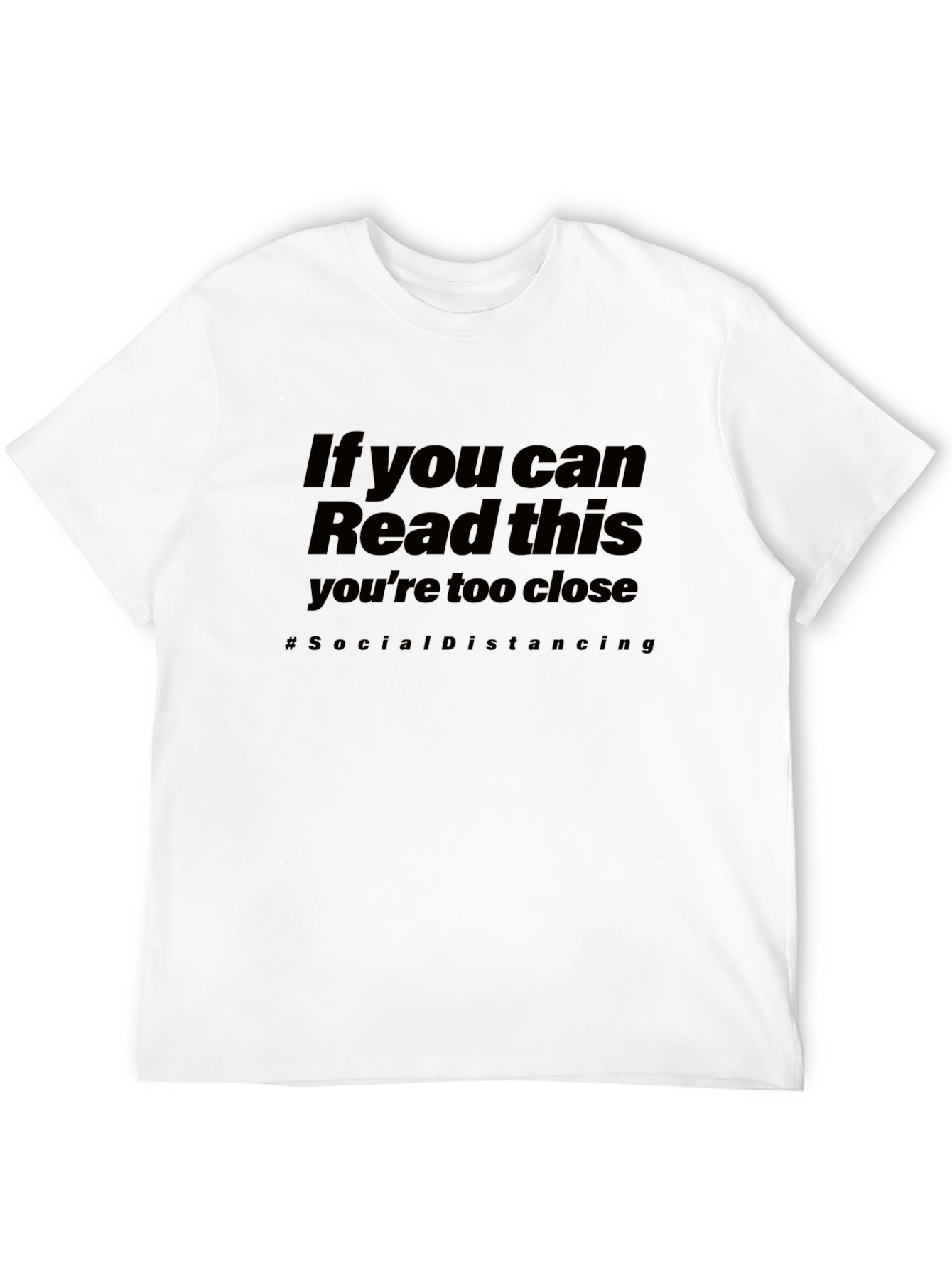 Social Distancing Graphic Tee - Black