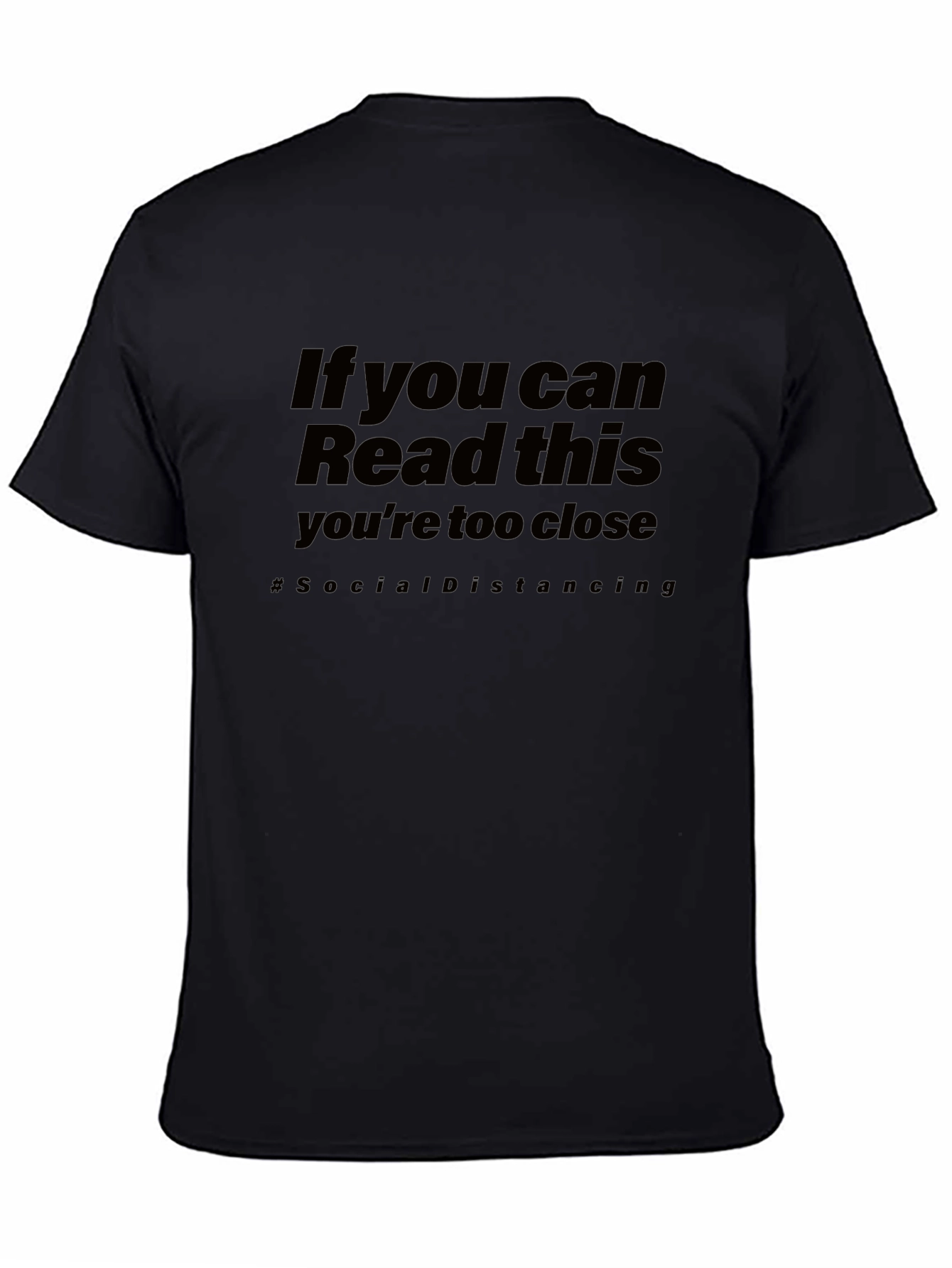 Social Distancing Graphic Tee - Black