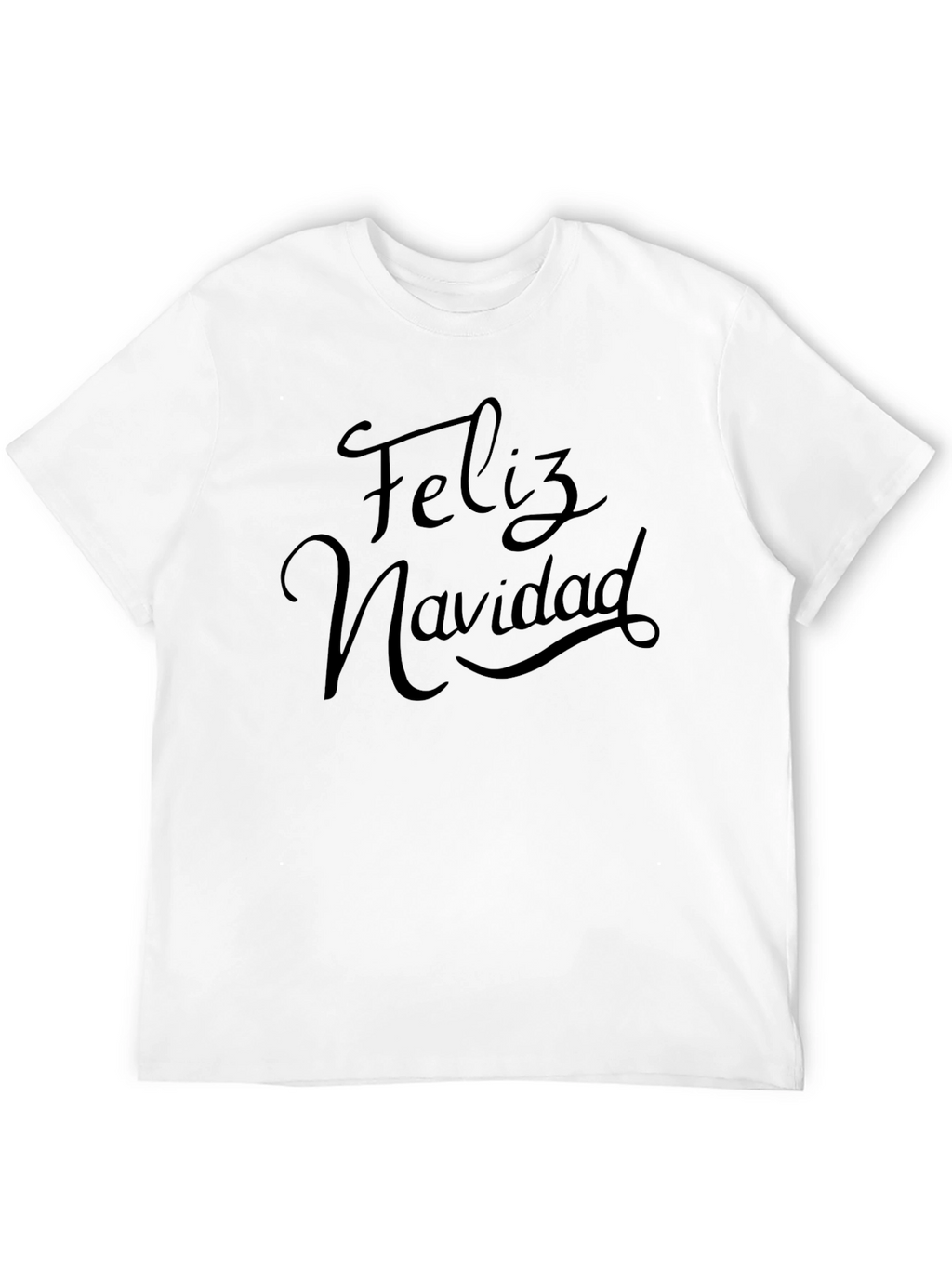 Feliz Navidad Black T-Shirt - Holiday Celebration Tee
