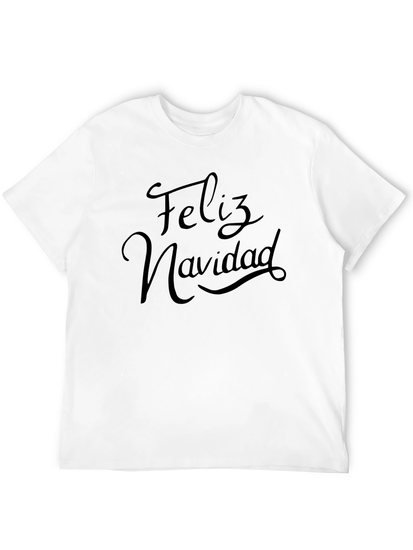 Feliz Navidad Black T-Shirt - Holiday Celebration Tee