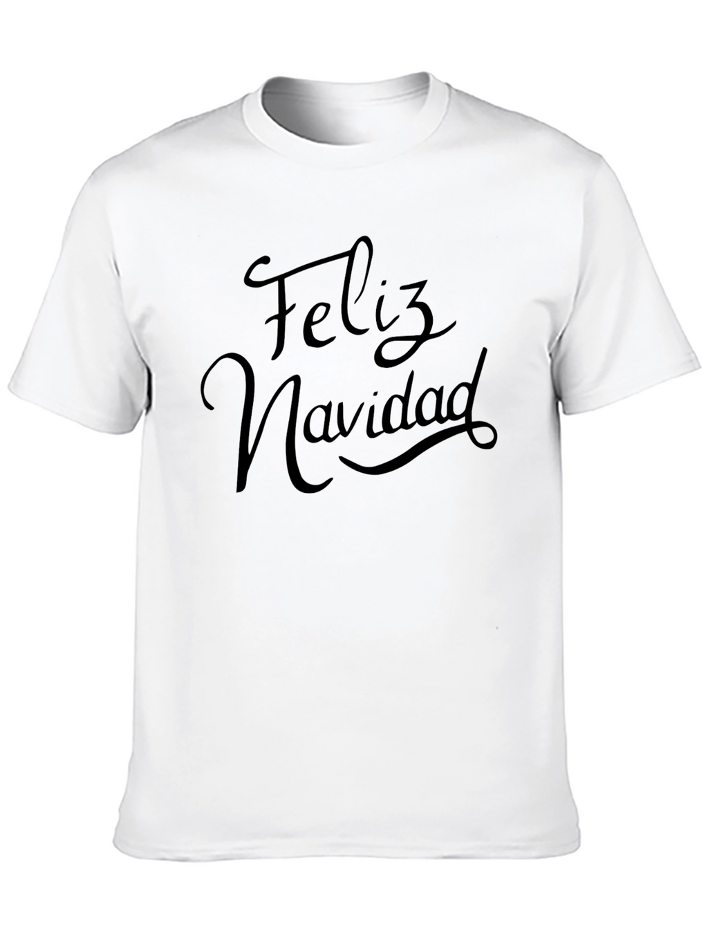 Feliz Navidad Black T-Shirt - Holiday Celebration Tee