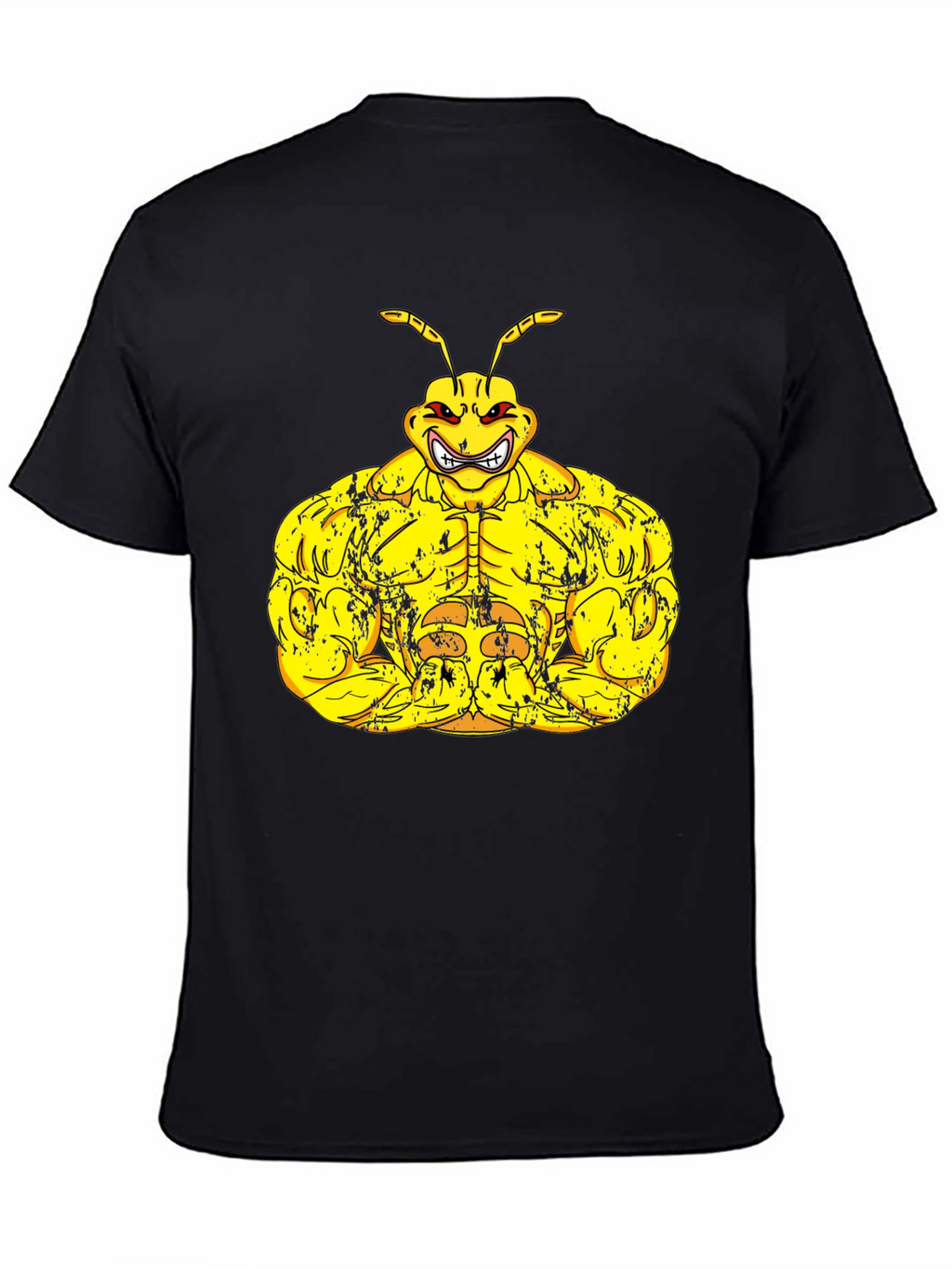 Muscle Ant Graphic Black T-Shirt