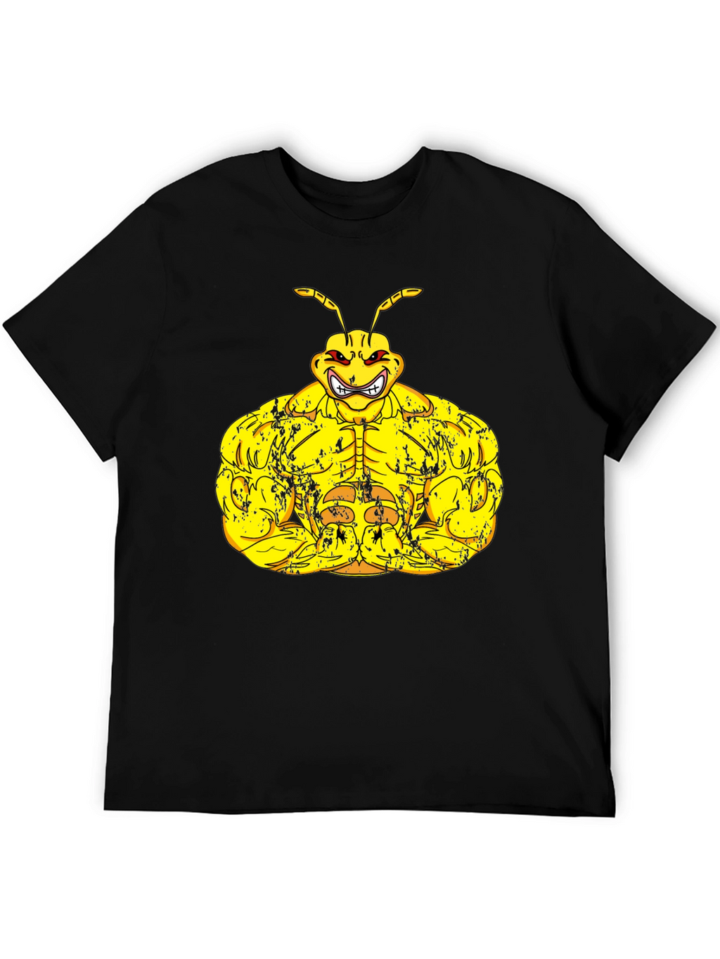 Muscle Ant Graphic Black T-Shirt