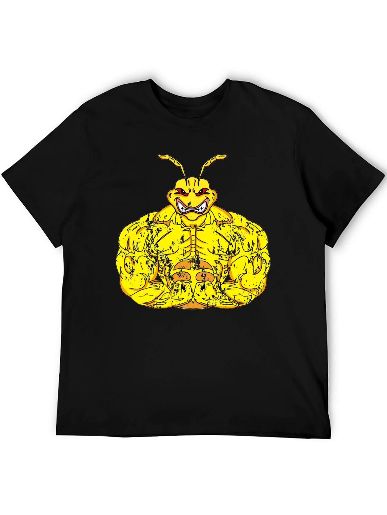 Muscle Ant Graphic Black T-Shirt