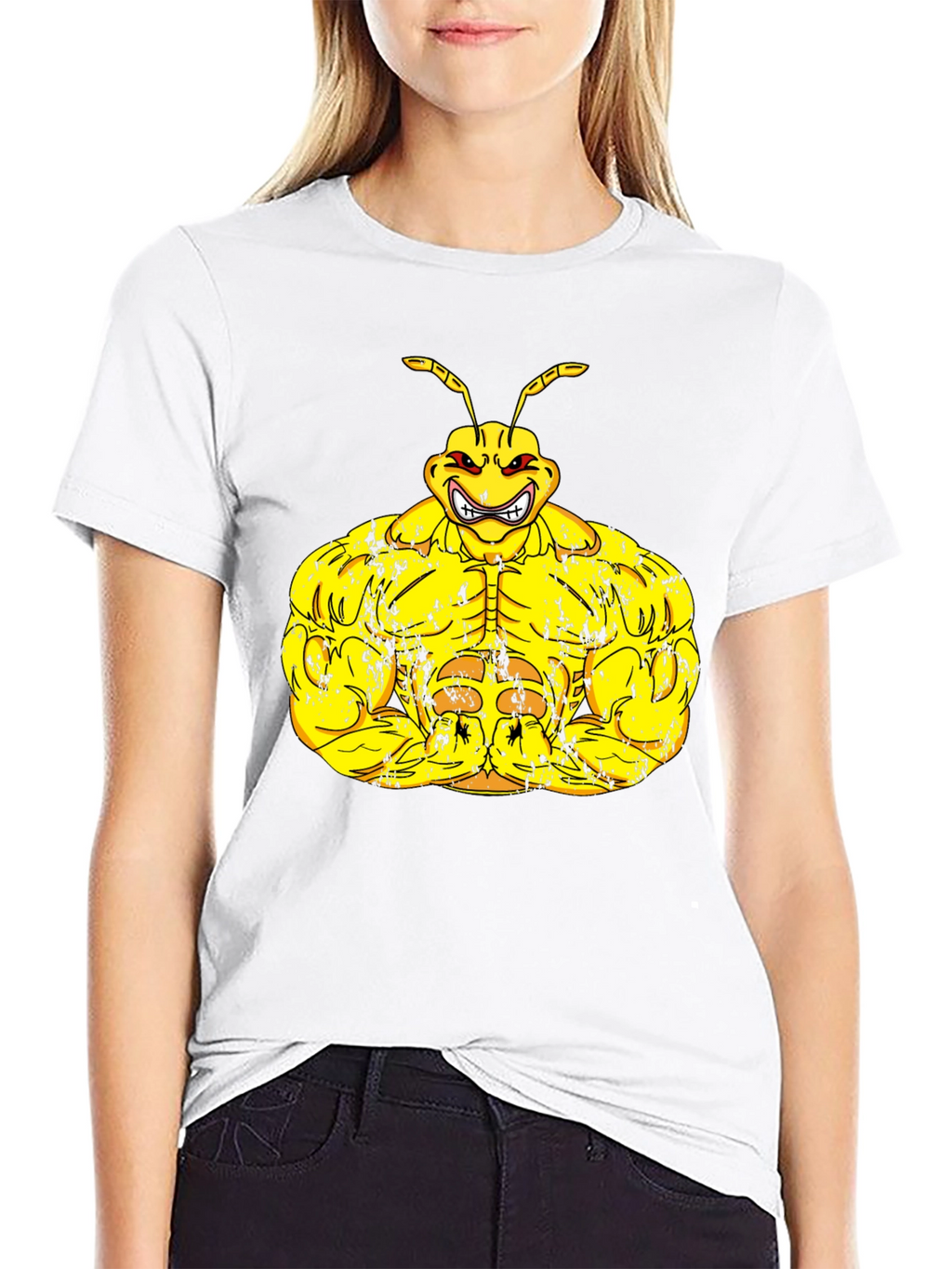 Muscle Ant Graphic Black T-Shirt