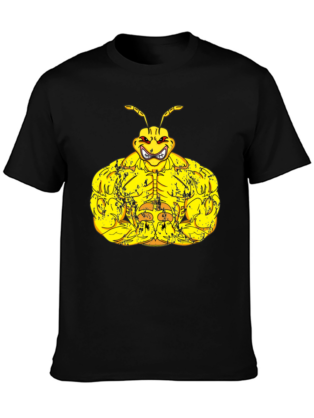 Muscle Ant Graphic Black T-Shirt