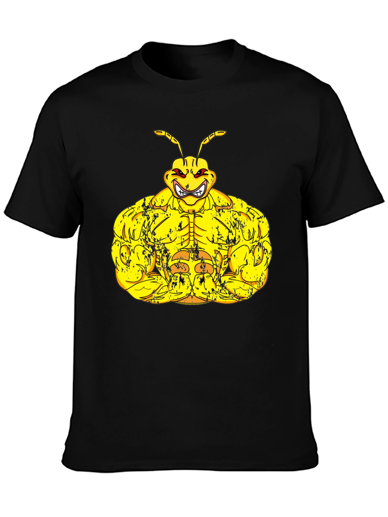 Muscle Ant Graphic Black T-Shirt