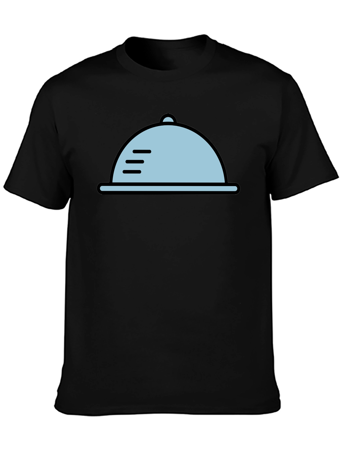 Novelty Serving Tray Graphic Tee - Black