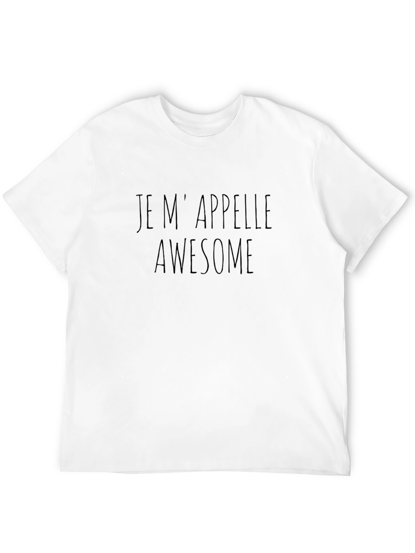 Je Mappelle Awesome Black T-Shirt