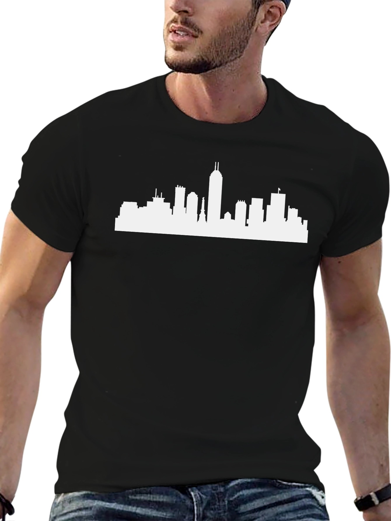 Cityscape Graphic Tee - Modern Style