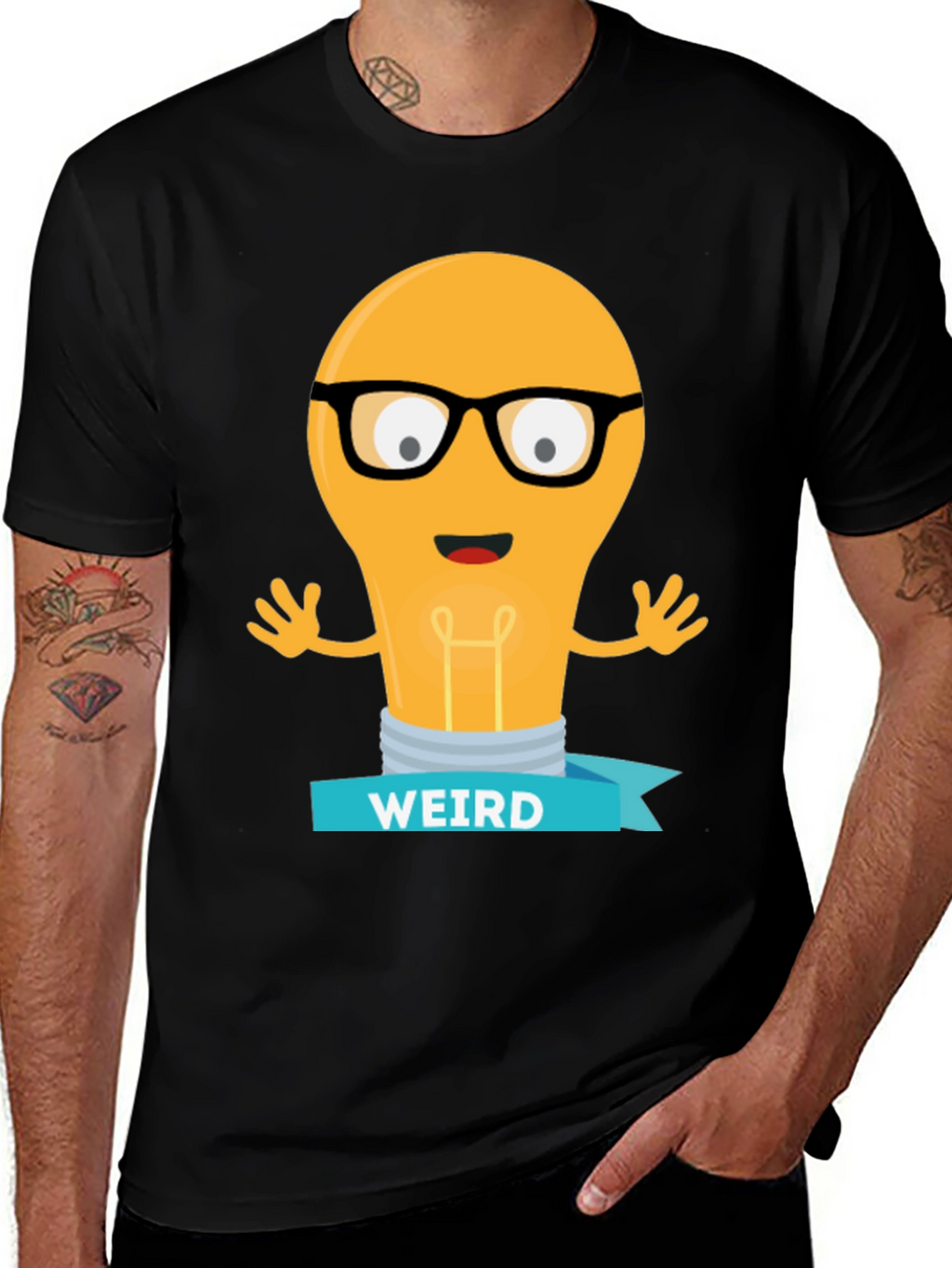 Weird Light Bulb T-Shirt - Funny Nerdy Tee