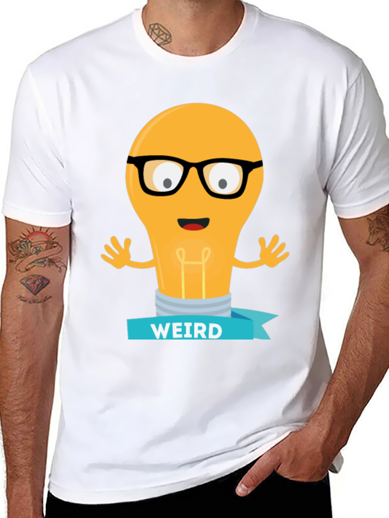 Weird Light Bulb T-Shirt - Funny Nerdy Tee