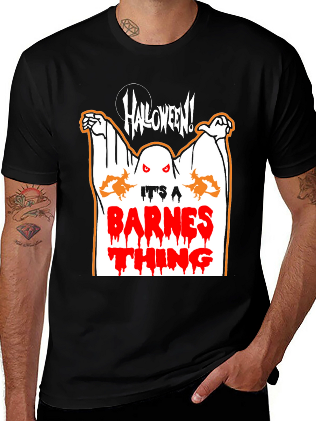Halloween Ghost Barnes Thing T-Shirt