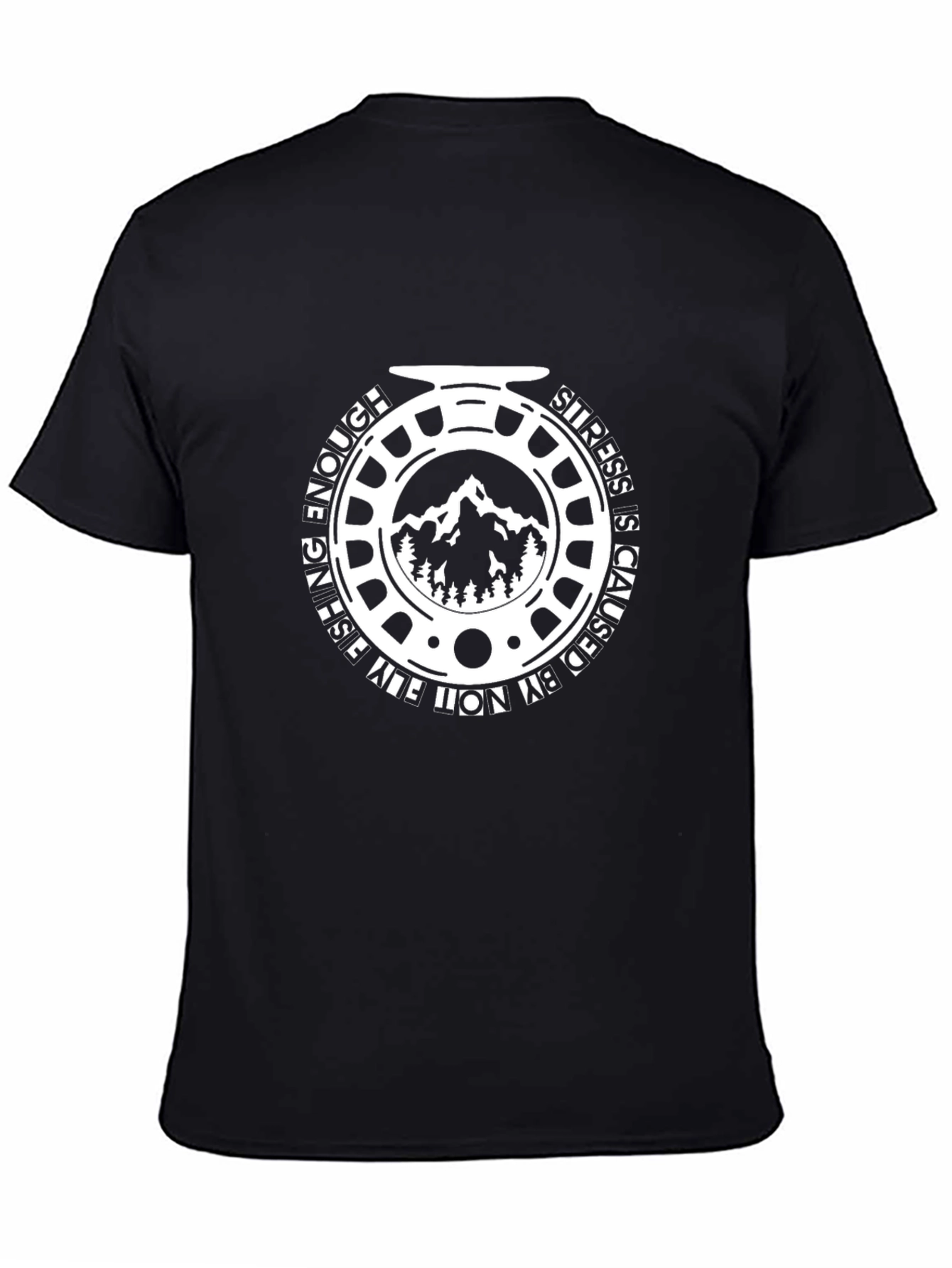 Fly Fishing Reel T-Shirt - No Stress