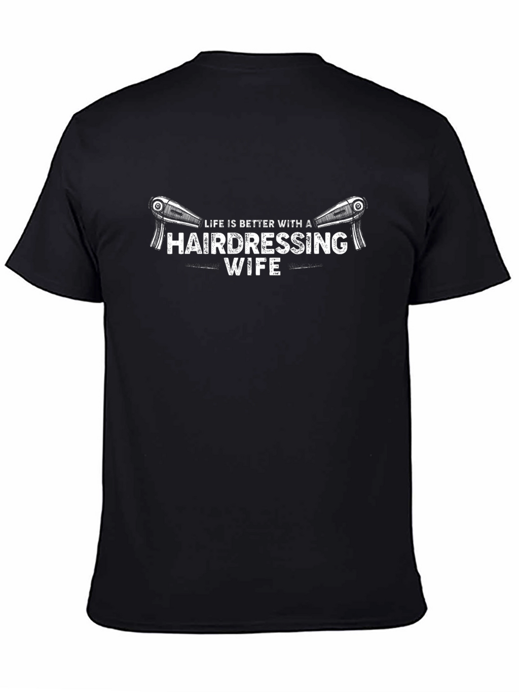 Hairdressing Wife Graphic Tee - Black