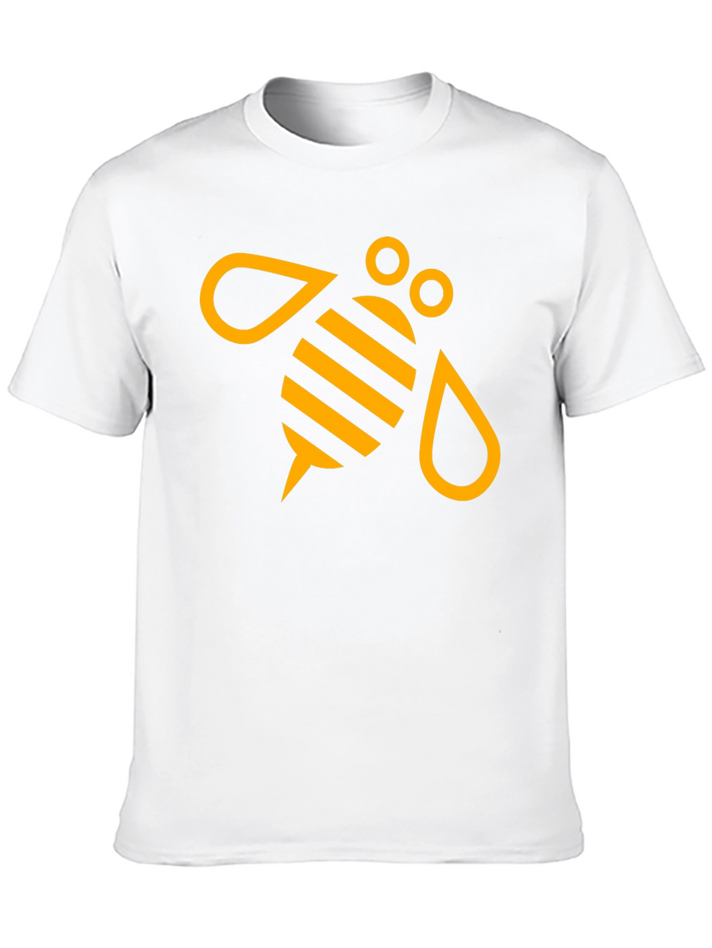 Black T-Shirt with Graphic Bee Design