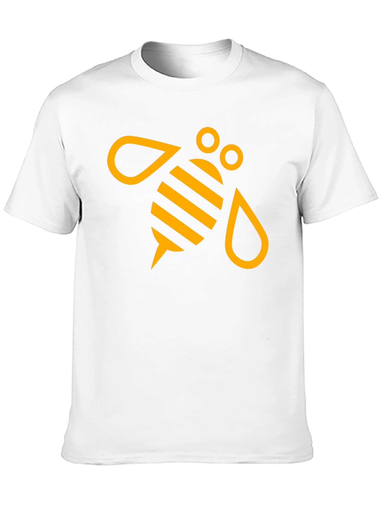 Black T-Shirt with Graphic Bee Design