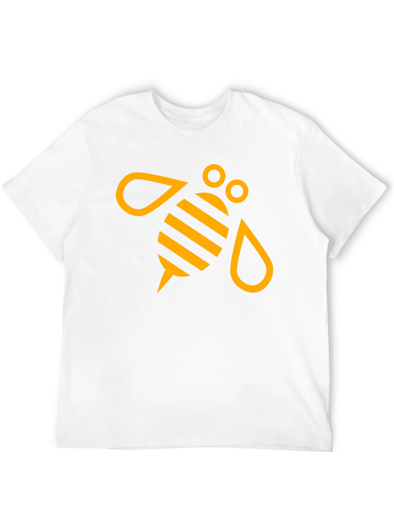 Black T-Shirt with Graphic Bee Design