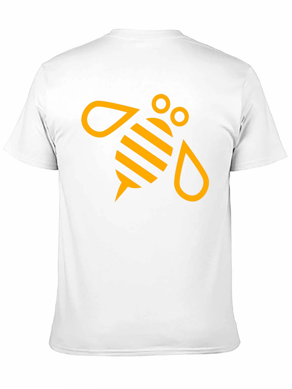 Black T-Shirt with Graphic Bee Design