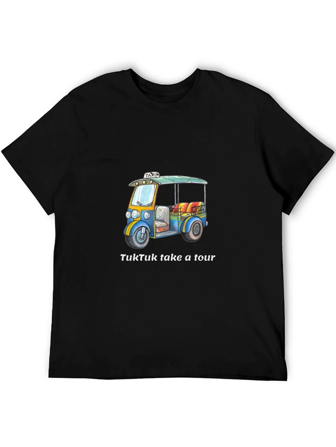 TukTuk Take a Tour Black T-Shirt