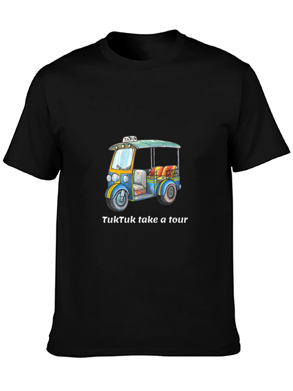 TukTuk Take a Tour Black T-Shirt