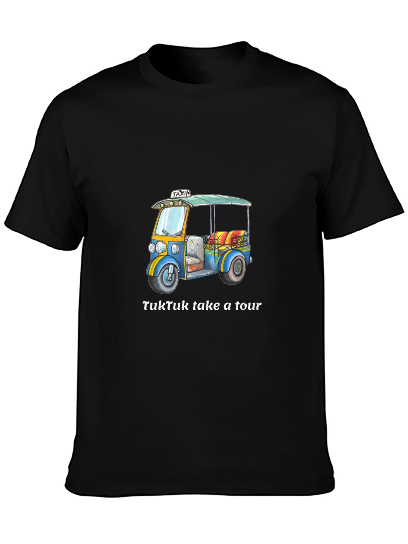 TukTuk Take a Tour Black T-Shirt