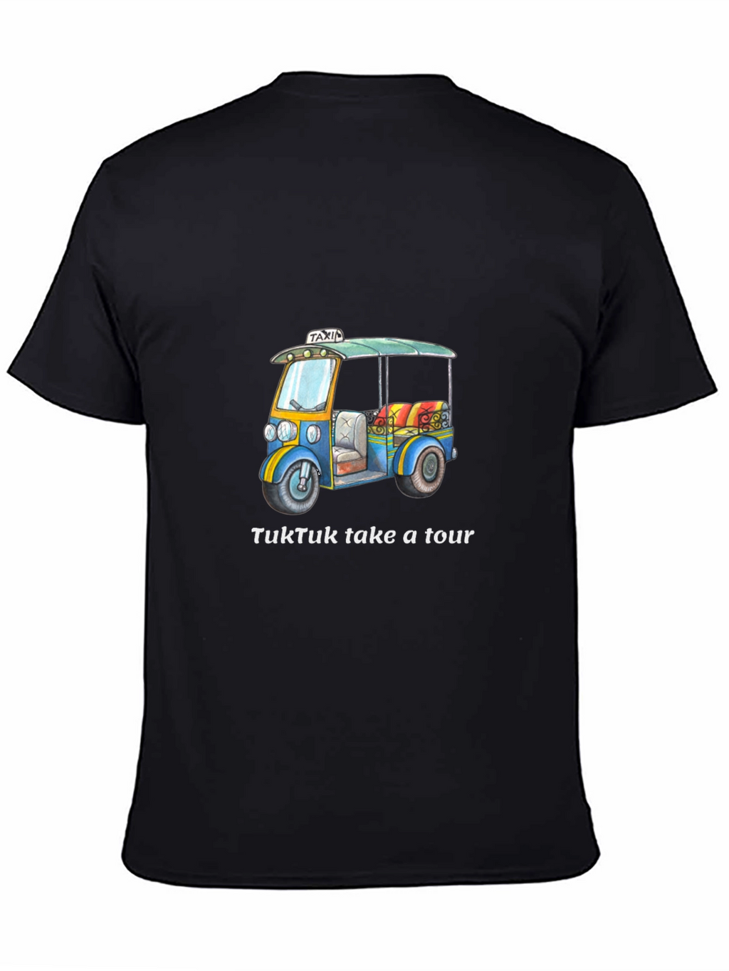 TukTuk Take a Tour Black T-Shirt