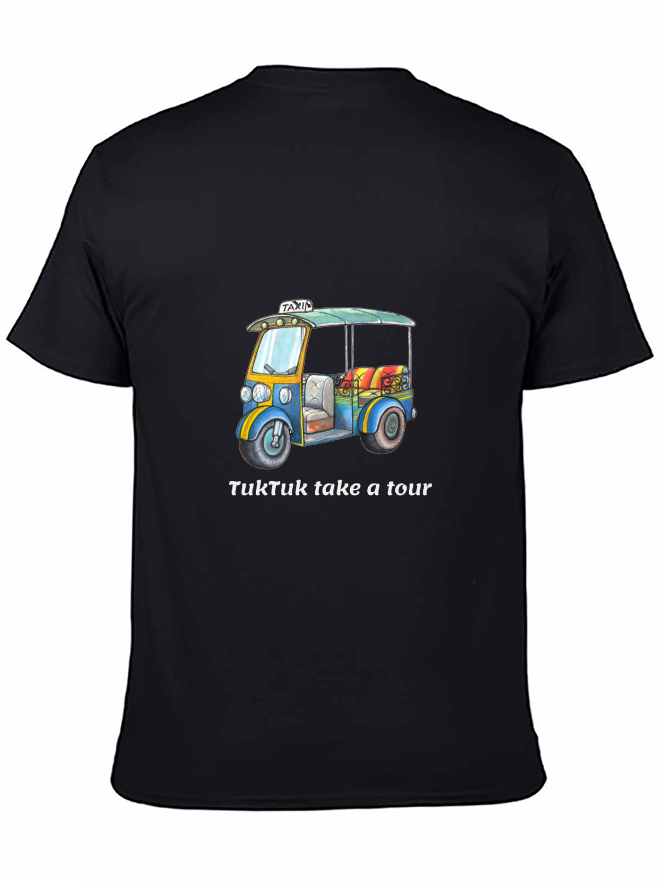 TukTuk Take a Tour Black T-Shirt