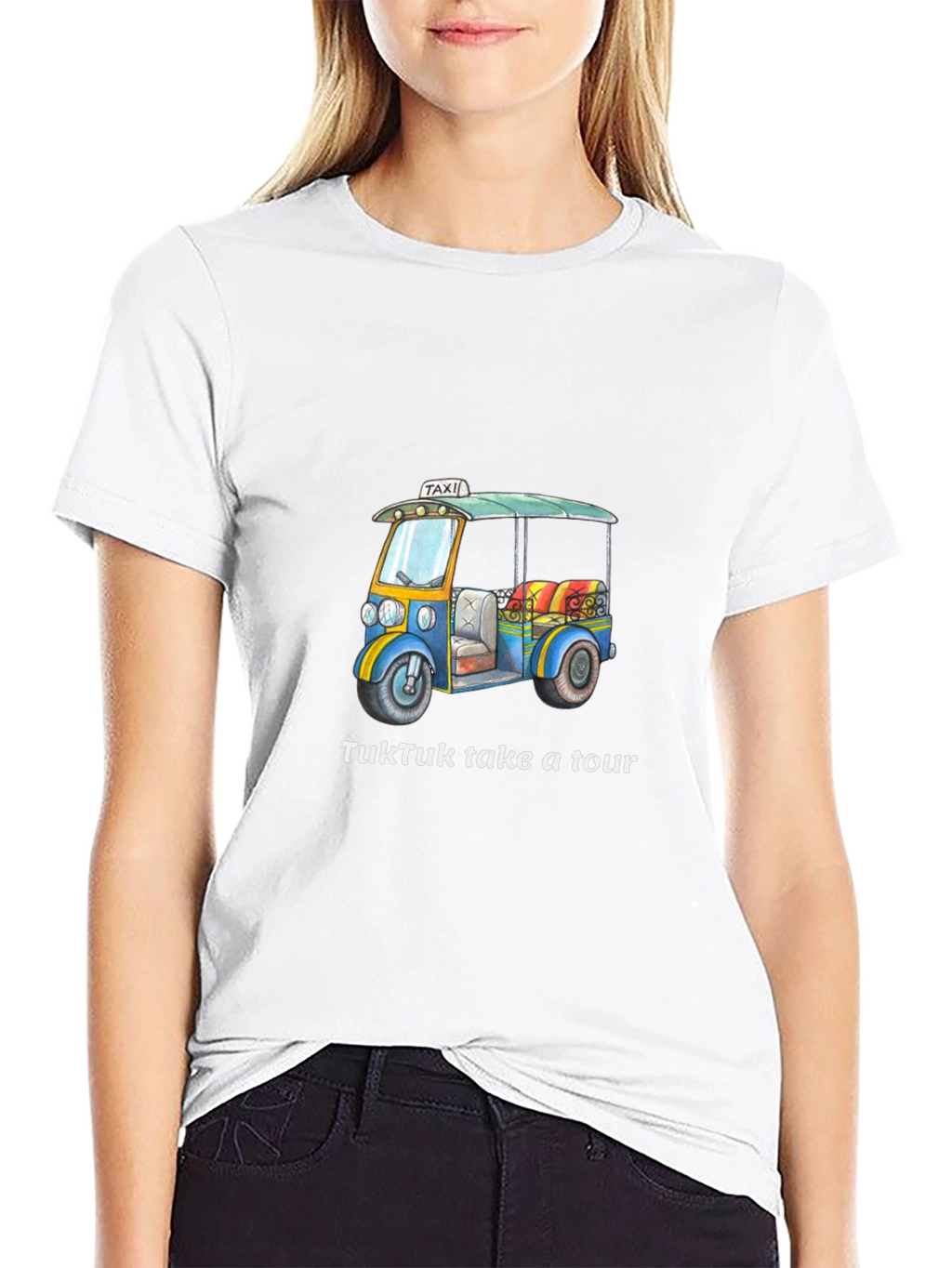 TukTuk Take a Tour Black T-Shirt