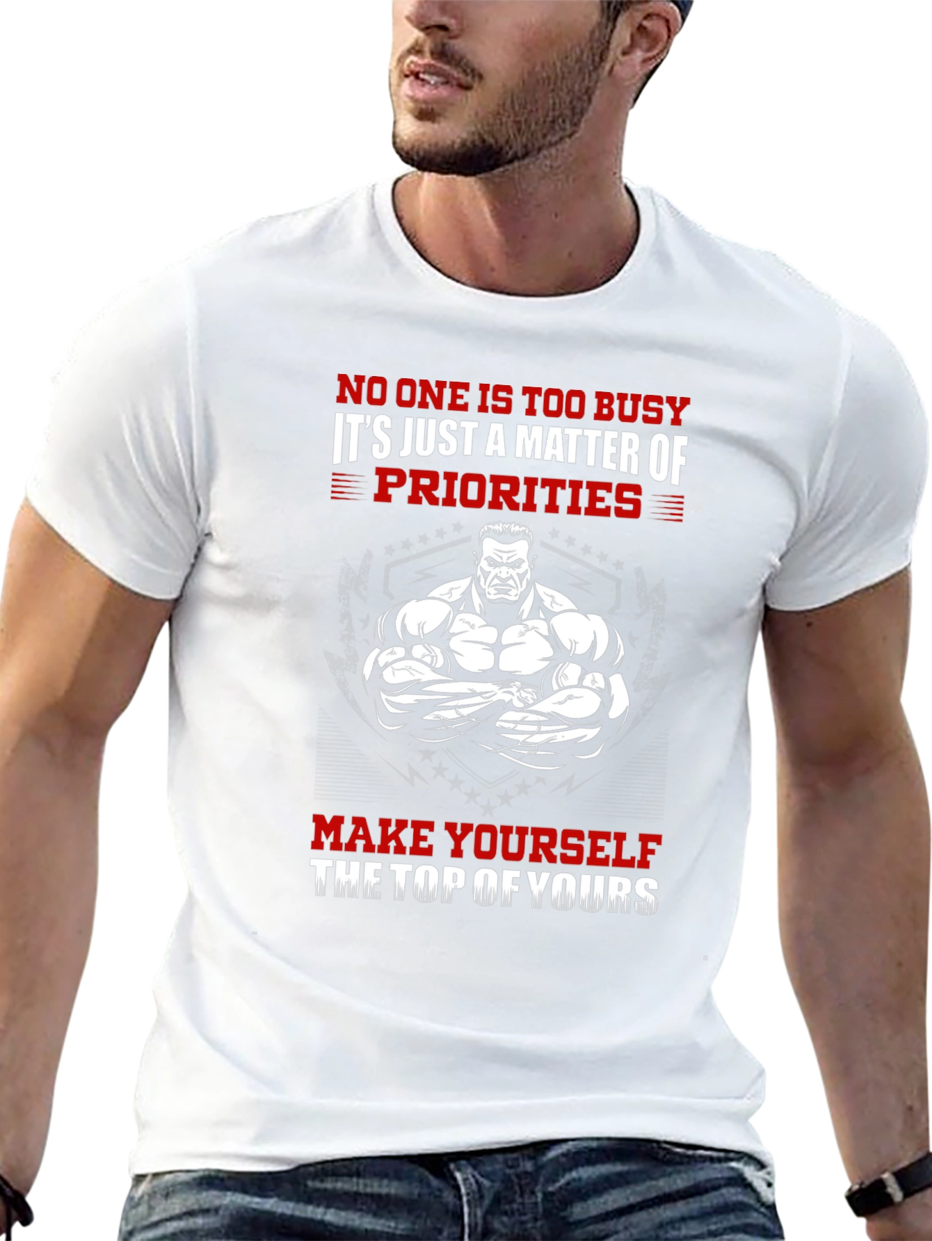 Motivational Gym T-Shirt - Top Priority