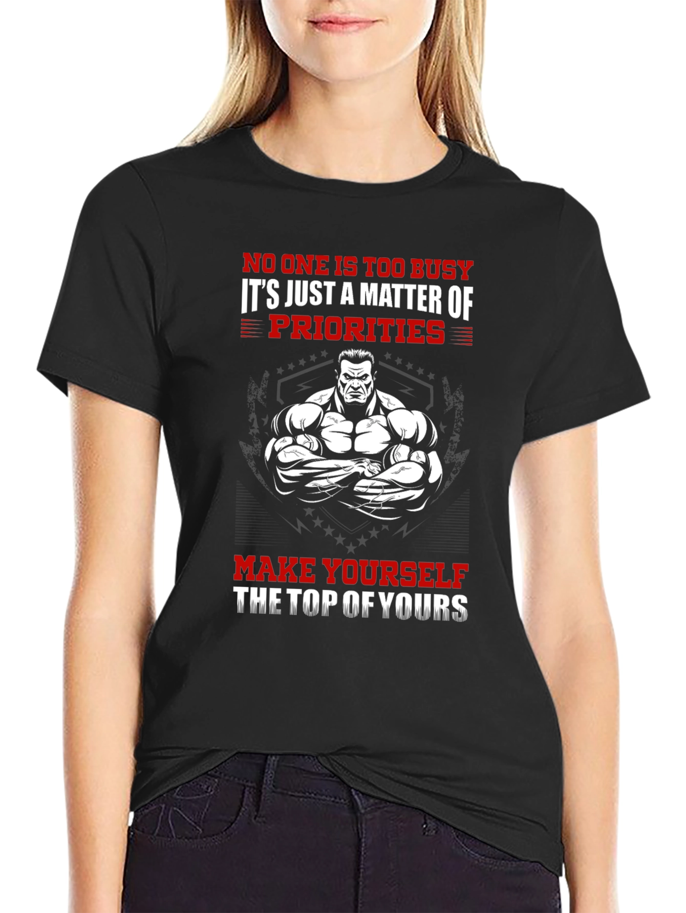 Motivational Gym T-Shirt - Top Priority