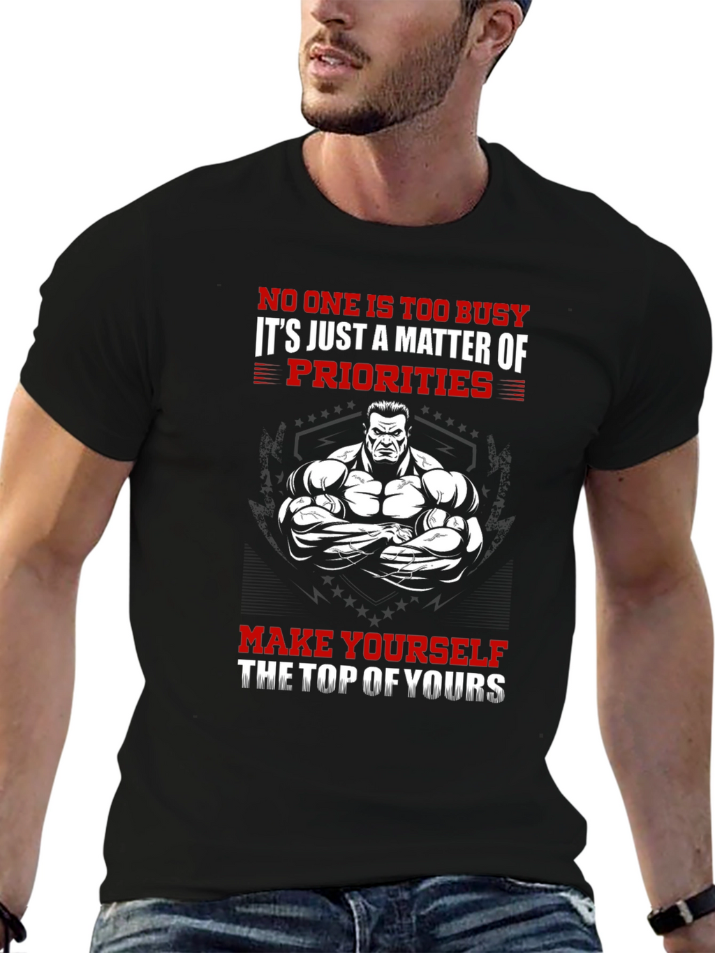 Motivational Gym T-Shirt - Top Priority