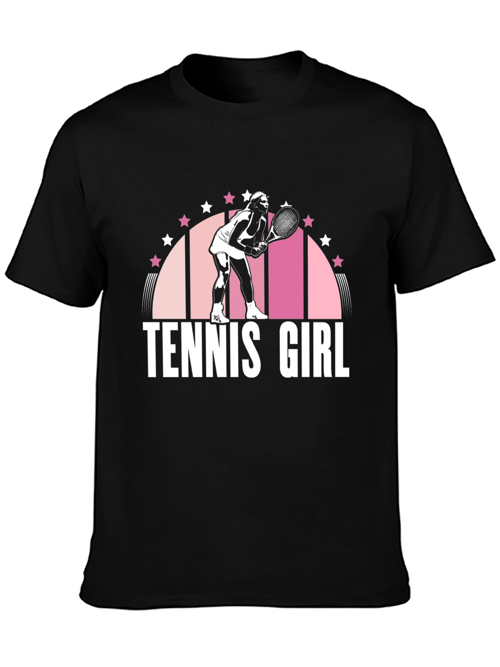 Tennis Girl Graphic Tee - Cool Sporty Design