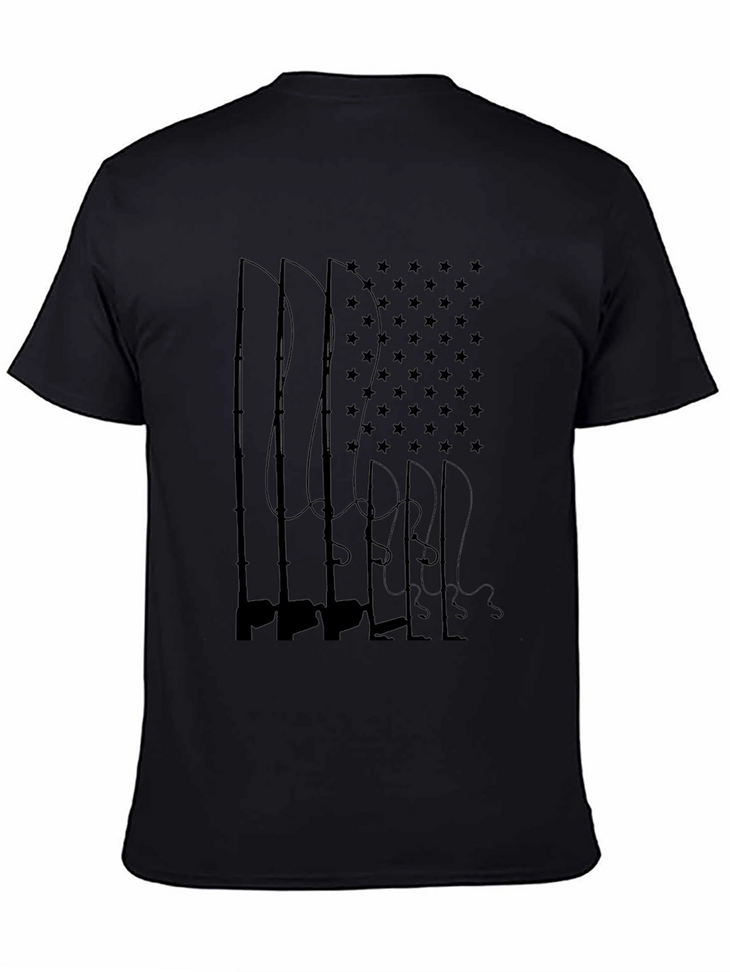 American Flag Fishing Rods T-Shirt