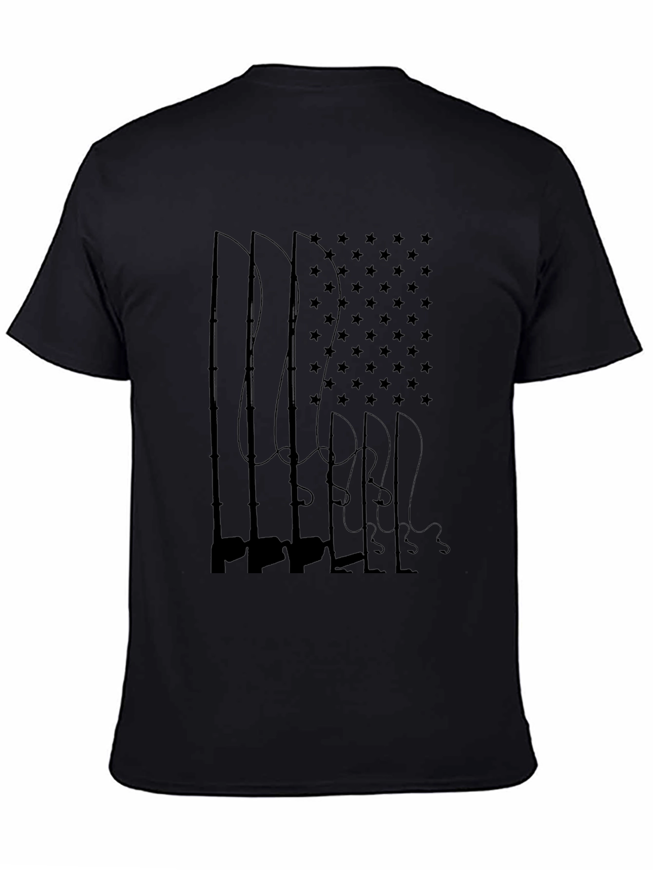 American Flag Fishing Rods T-Shirt